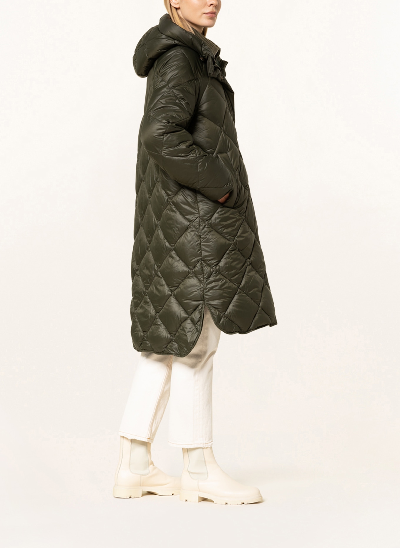 Barbour Quilted coat SANDYFORD, Color: DARK GREEN (Image 4)