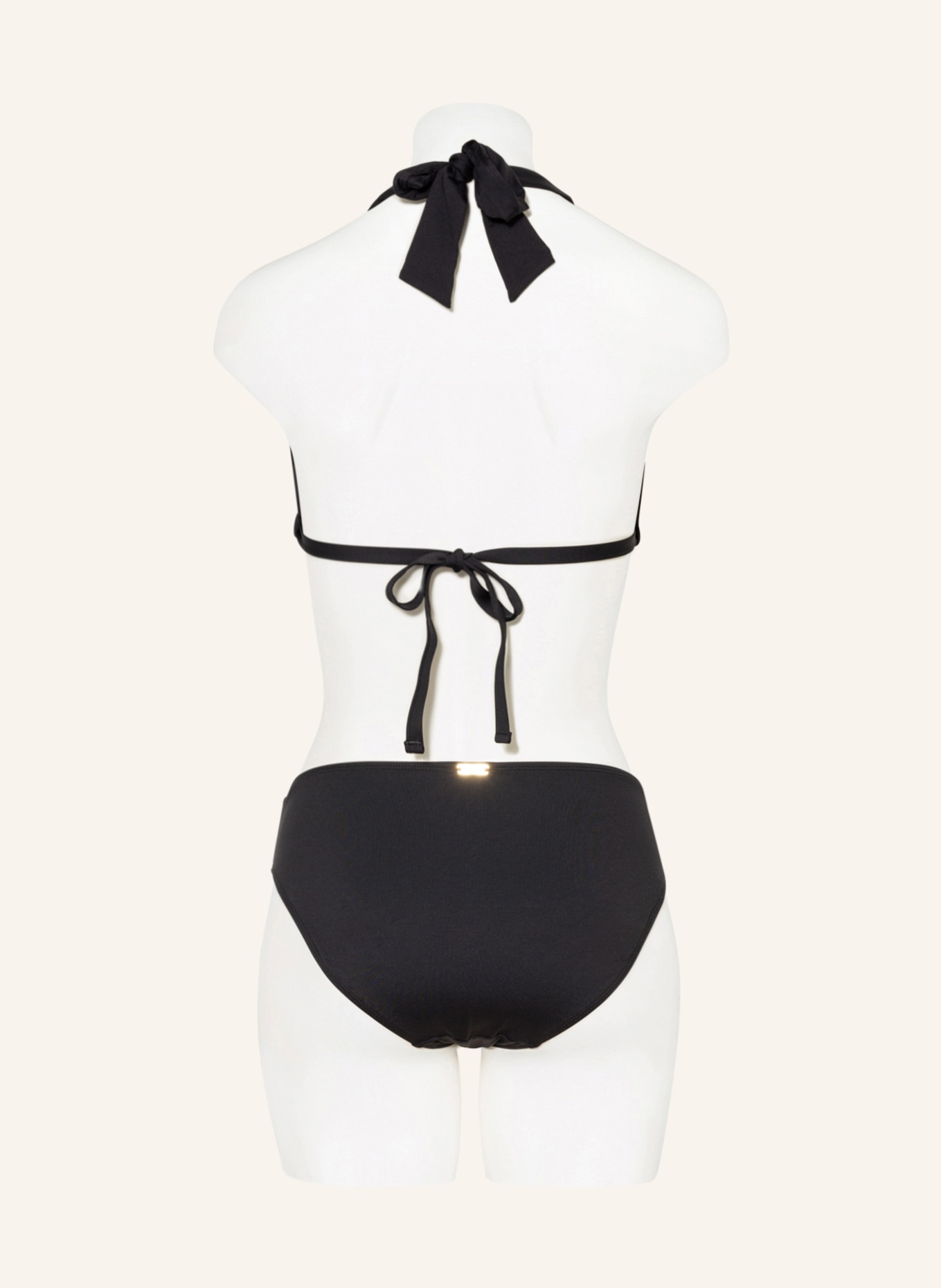 LAUREN RALPH LAUREN Halter neck bikini top LAUREN ESSENTIALS , Color: BLACK (Image 3)
