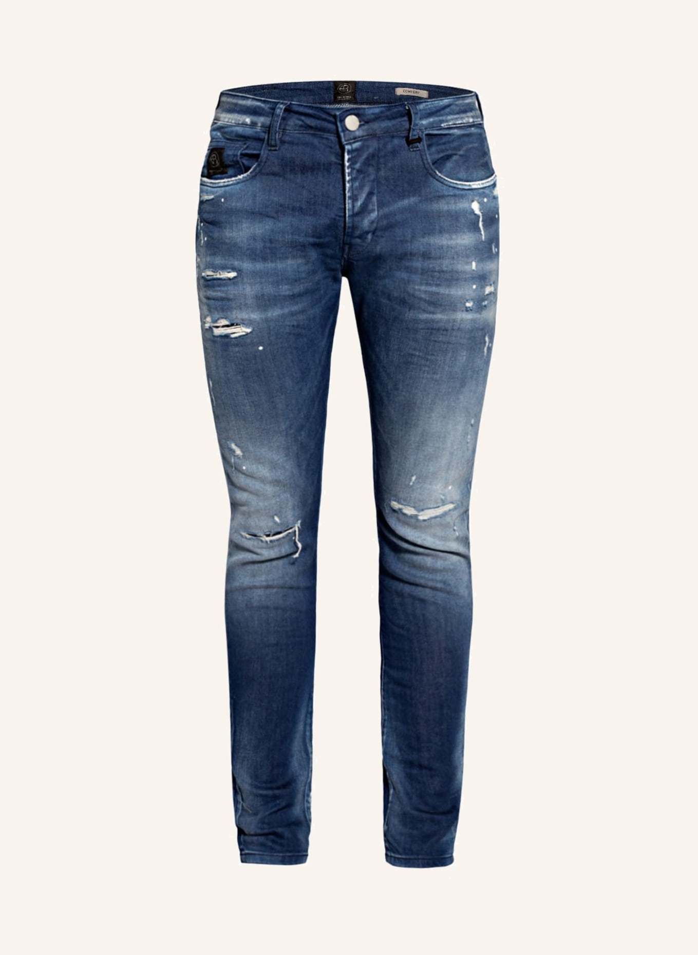 ELIAS RUMELIS Destroyed Jeans ERNOEL Comfort Fit, Farbe: 527 Aquamarine Blue (Bild 1)