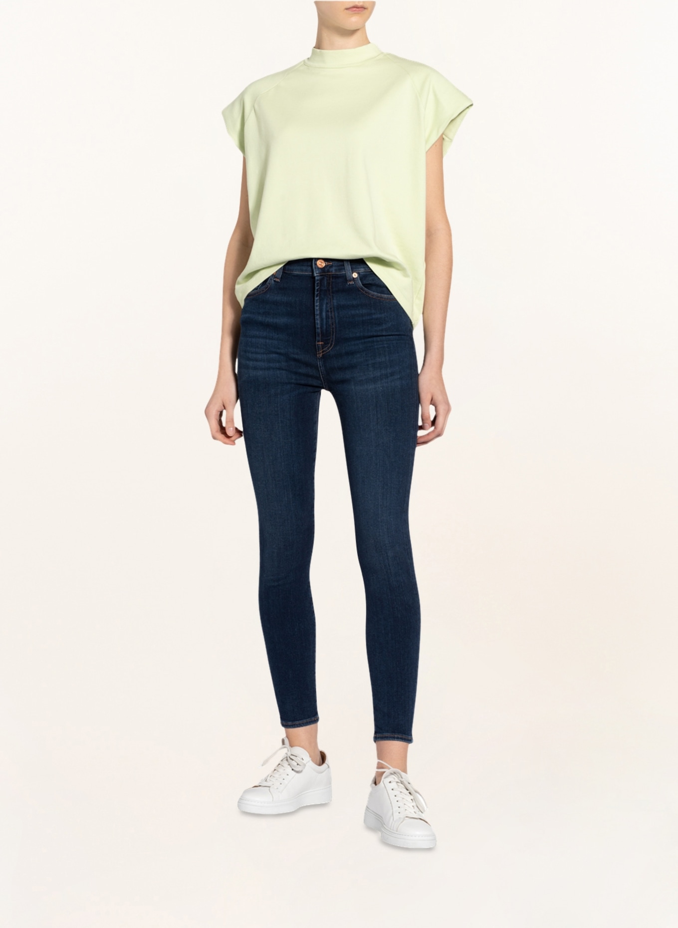 7 for all mankind Skinny Jeans AUBREY, Color: STARLIGHT SLIM ILLUSION LUXE DK DARK BLUE (Image 2)