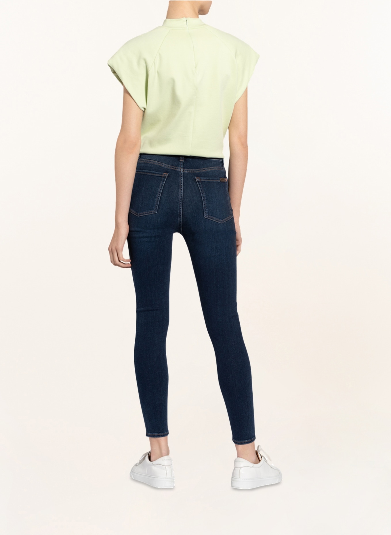 7 for all mankind Skinny Jeans AUBREY, Color: STARLIGHT SLIM ILLUSION LUXE DK DARK BLUE (Image 3)