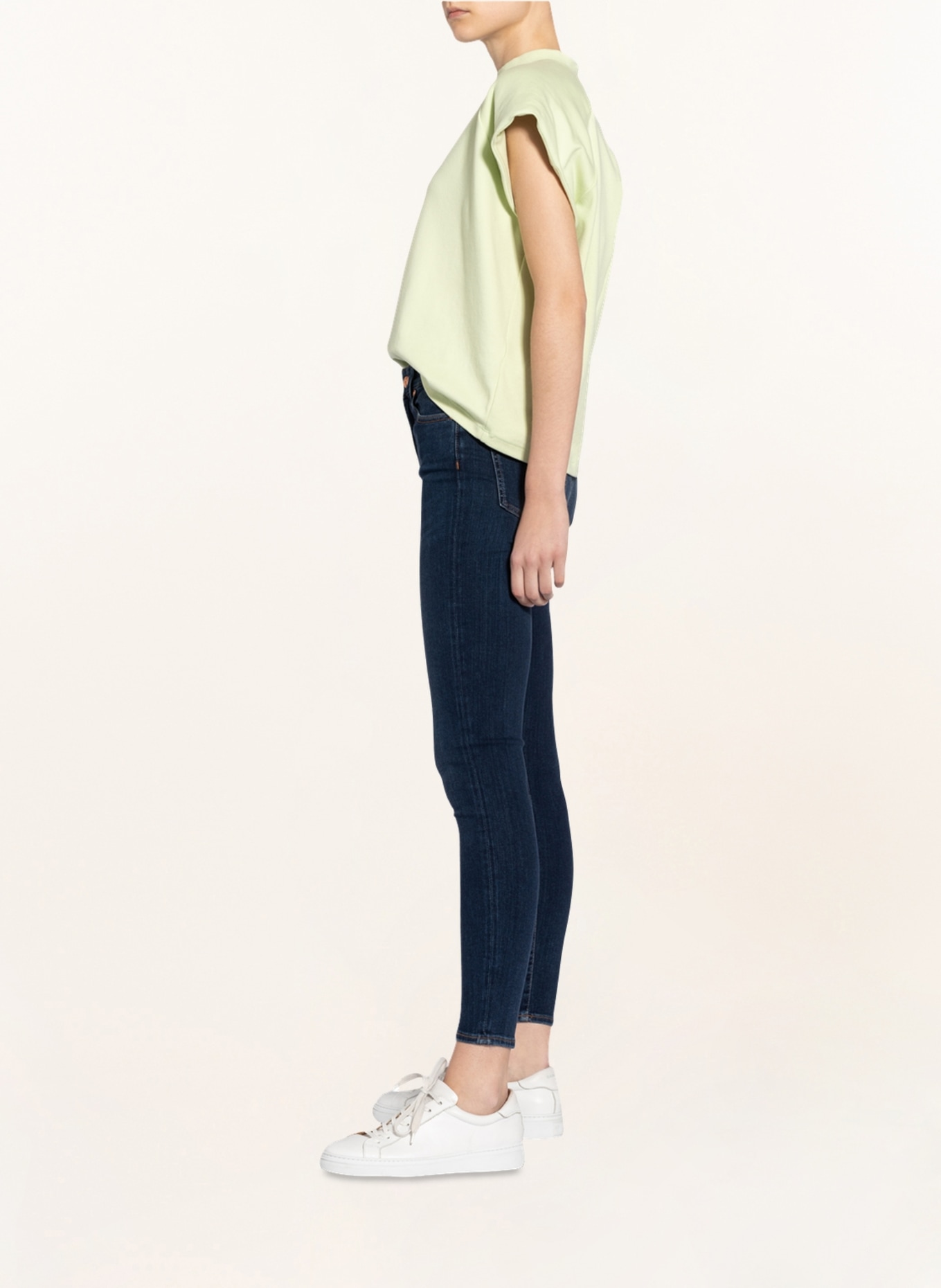 7 for all mankind Skinny Jeans AUBREY, Color: STARLIGHT SLIM ILLUSION LUXE DK DARK BLUE (Image 4)
