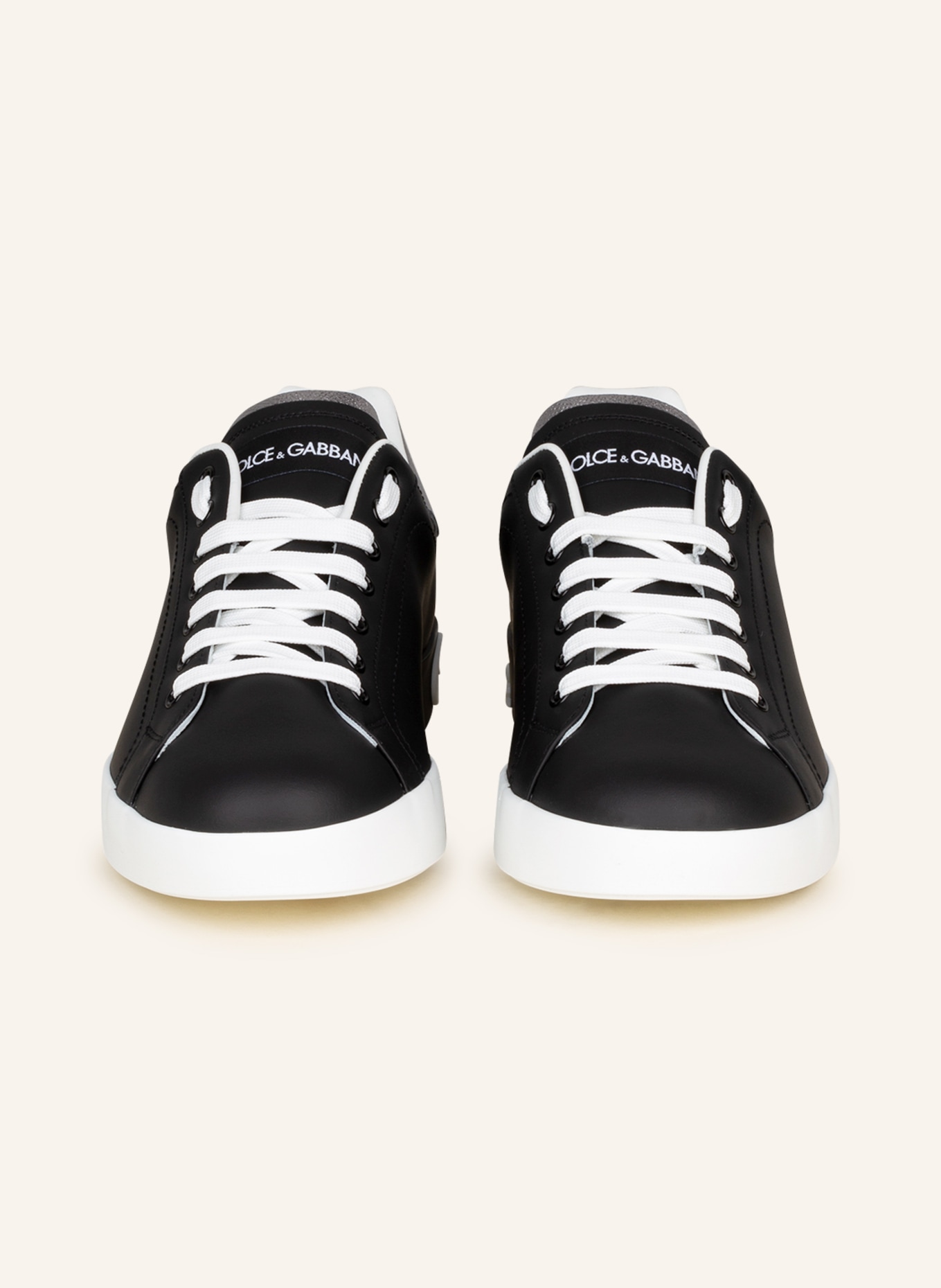 DOLCE & GABBANA Sneakers PORTOFINO, Color: BLACK/ SILVER (Image 3)