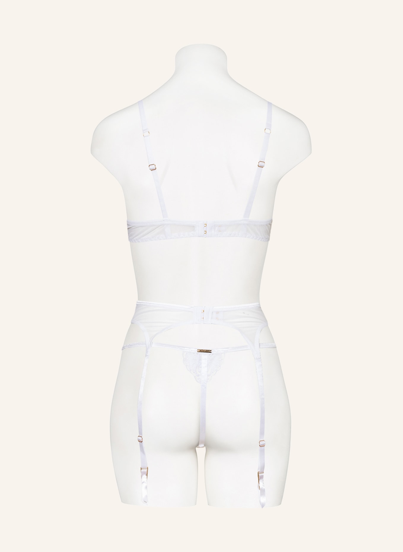 BLUEBELLA Suspender belt MARSEILLE, Color: WHITE (Image 2)