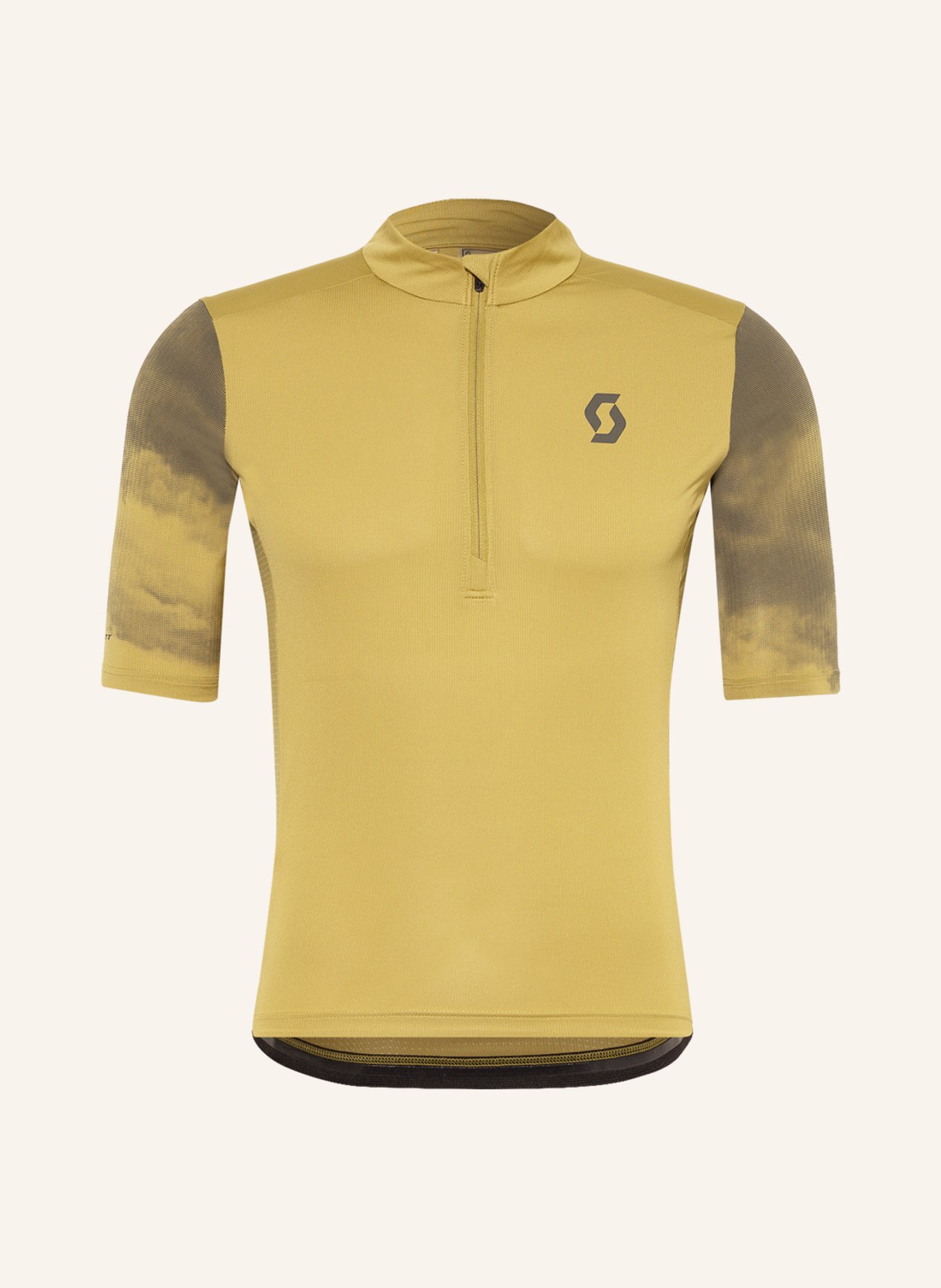SCOTT Koszulka rowerowa GRAVEL z siateczką, Kolor: CZIEMNOSZARY/ ZIELONY (Obrazek 1)