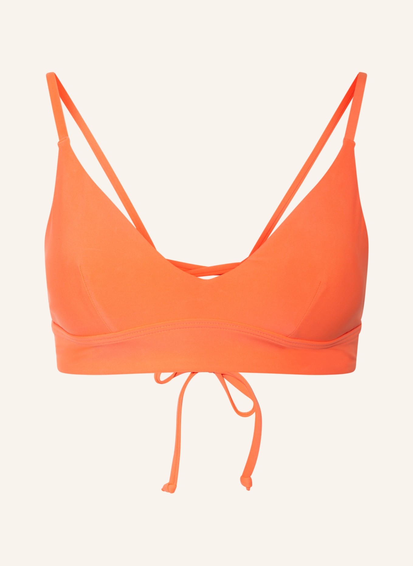 O'NEILL Bralette bikini top WAVE , Color: NEON ORANGE (Image 1)