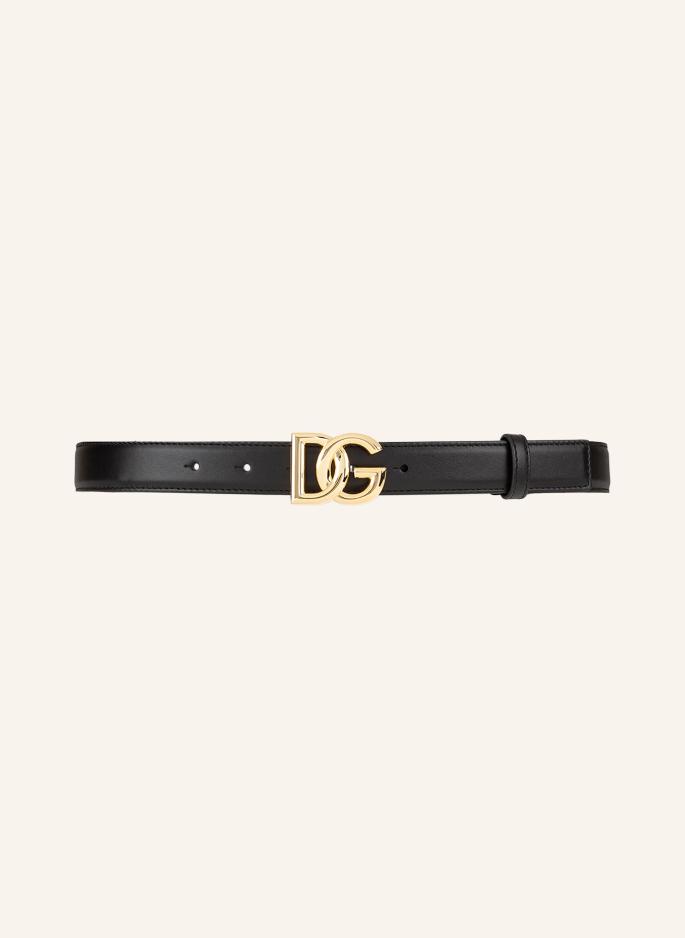 DOLCE & GABBANA Leather belt, Color: BLACK (Image 2)