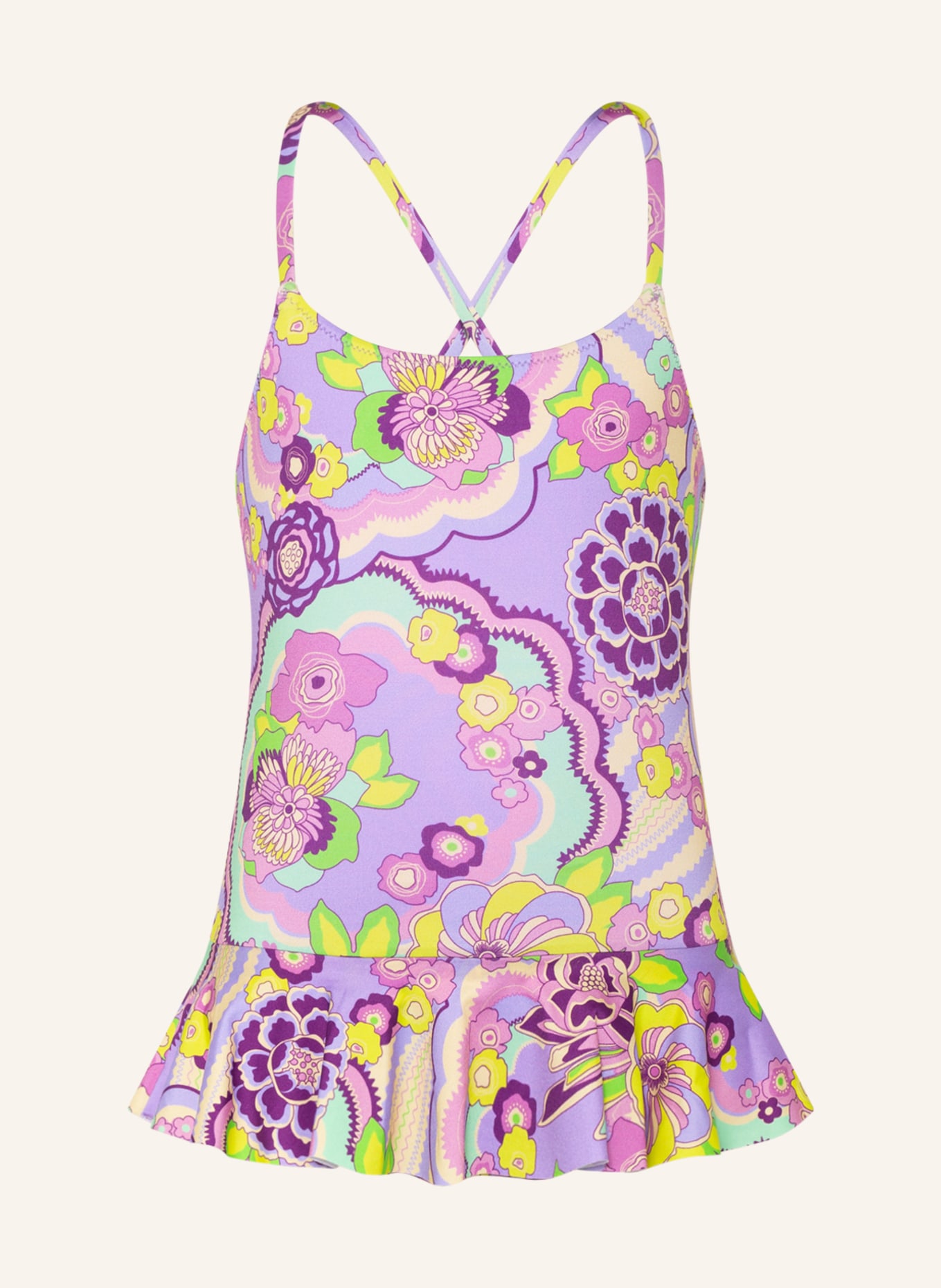 VILEBREQUIN Swimsuit RAINBOX FLOWERS , Color: PURPLE/ DARK PURPLE/ PINK (Image 1)