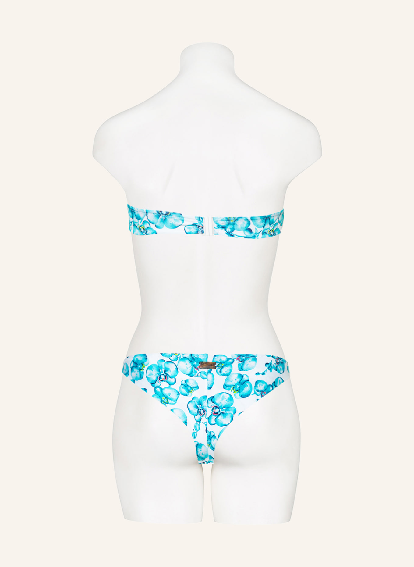 VILEBREQUIN Brazilian-Bikini-Hose ORCHIDEES , Farbe: WEISS/ TÜRKIS (Bild 3)