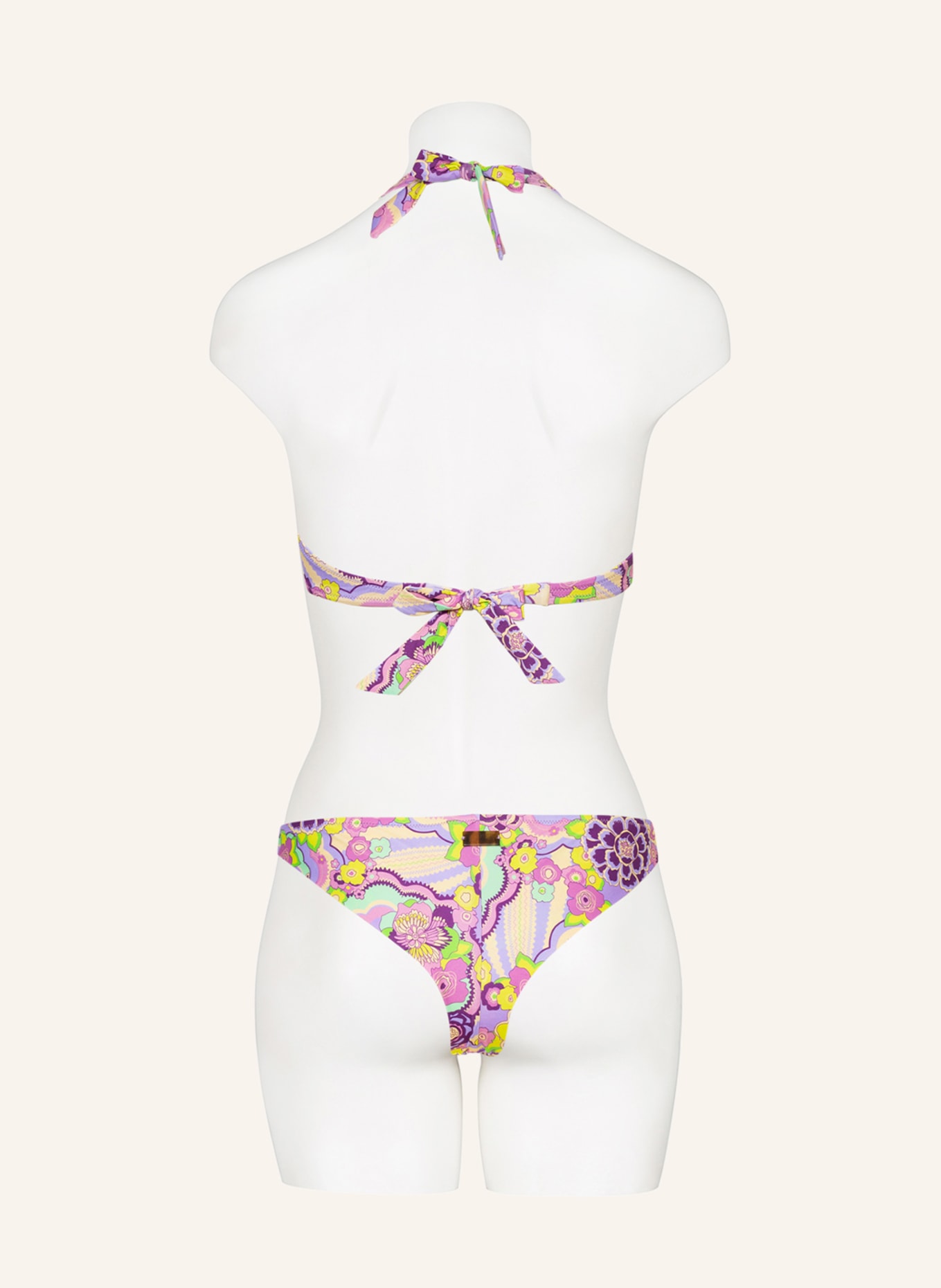 VILEBREQUIN Brazilian bikini bottoms RAINBOW FLOWERS, Color: LIGHT PURPLE/ DUSKY PINK/ LIGHT YELLOW (Image 3)
