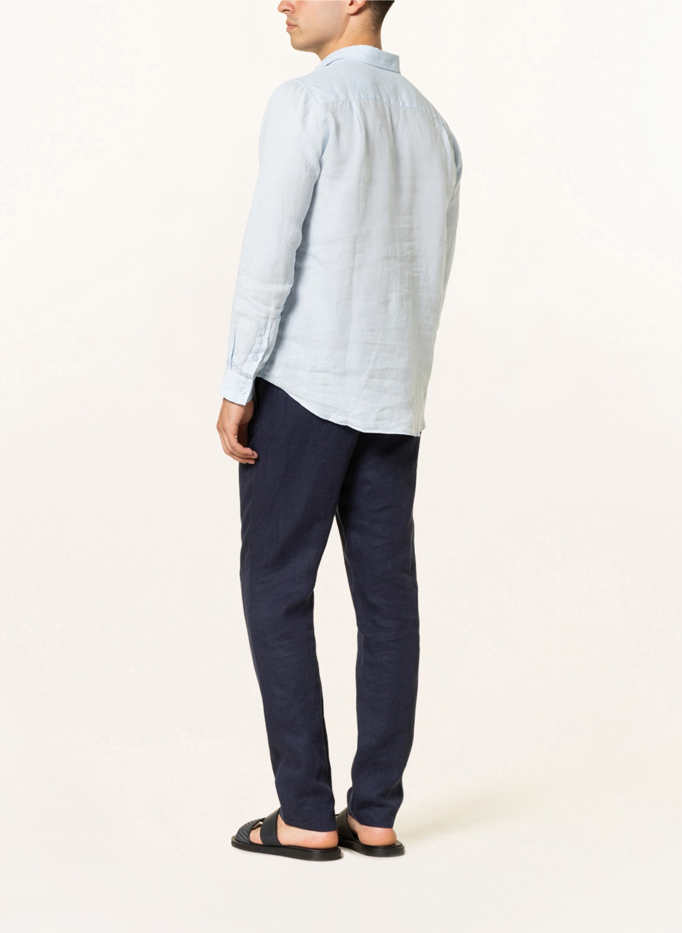 VILEBREQUIN Linen shirt slim fit, Color: LIGHT BLUE (Image 3)