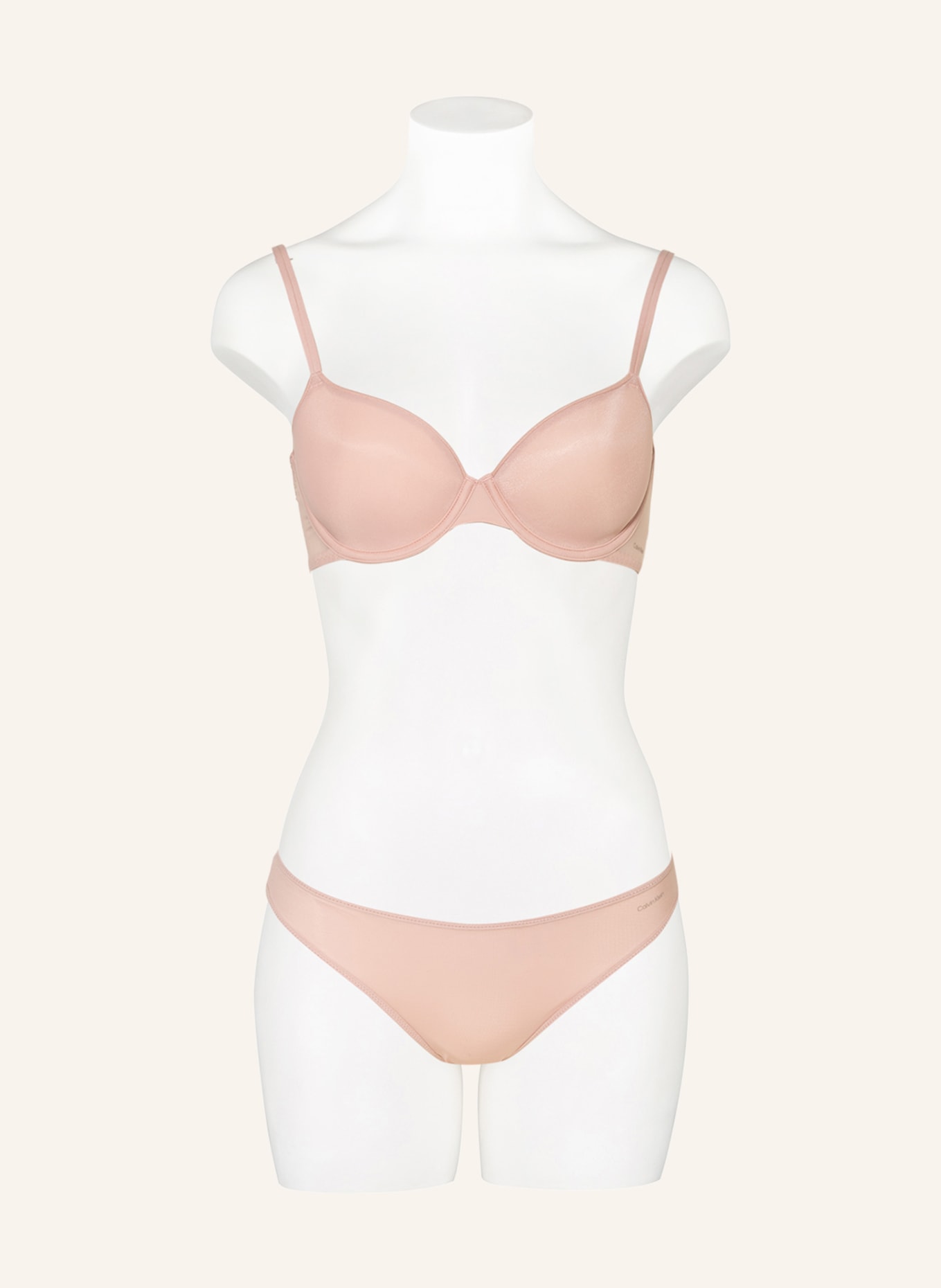 Calvin Klein String SHEER MARQUISETTE: ROSÉ