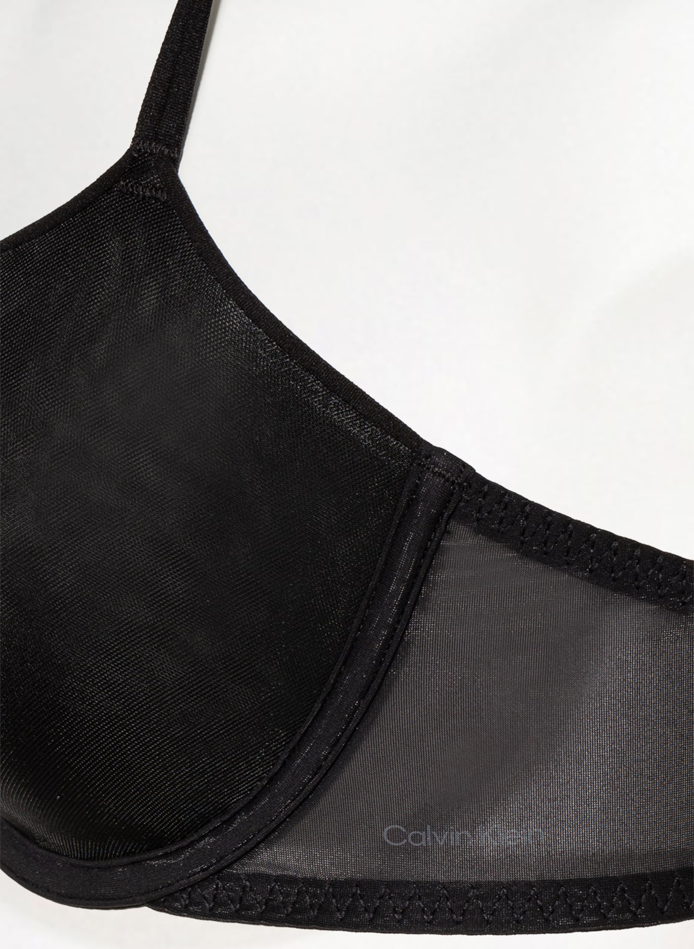 Calvin Klein T-shirt bra SHEER MARQUISETTE , Color: BLACK (Image 5)