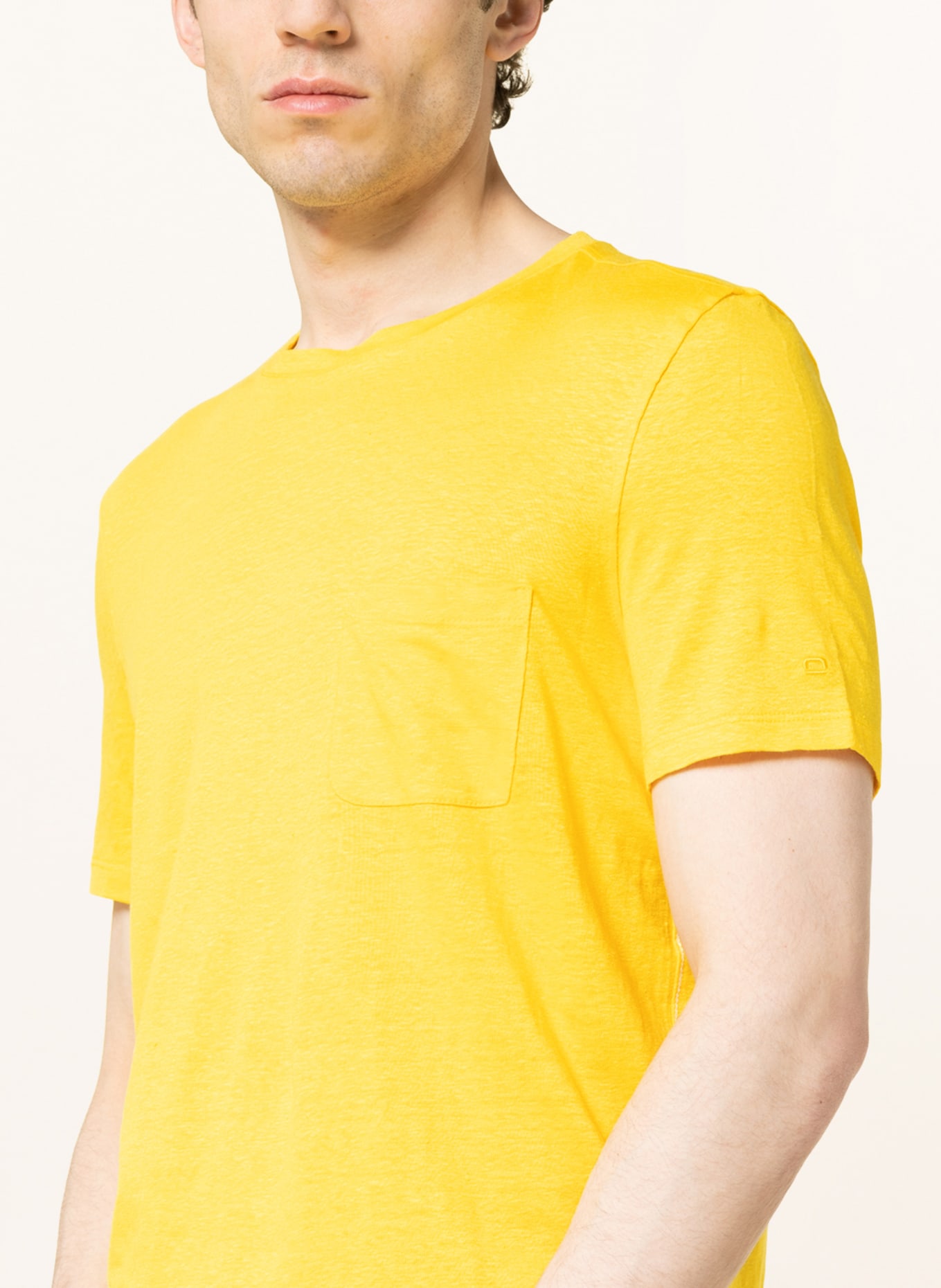 OLYMP T-Shirt aus Leinen, Farbe: GELB (Bild 4)
