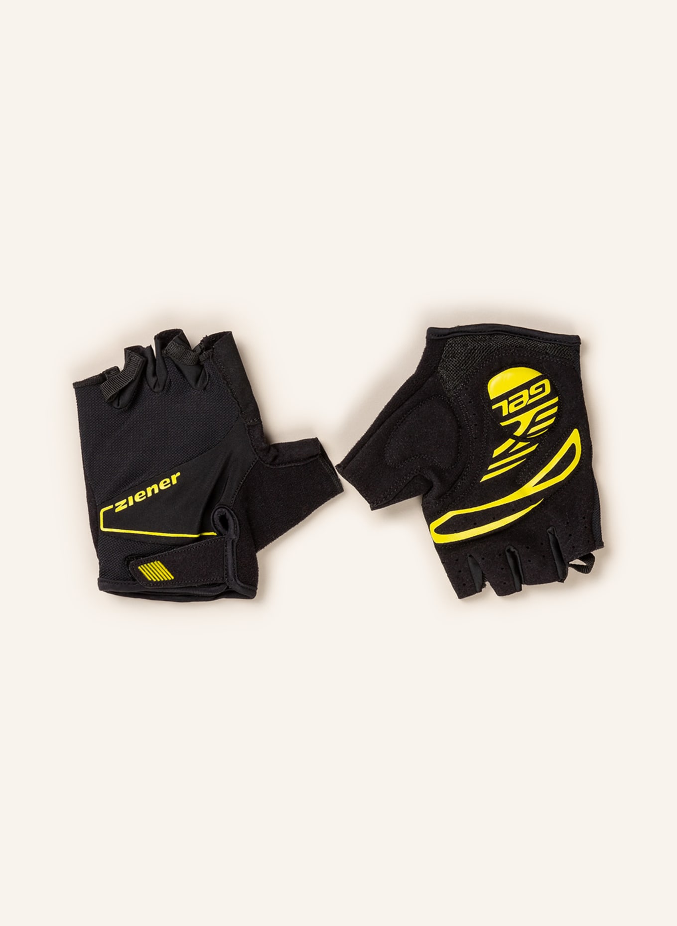 ziener Cycling gloves SMU 20, Color: WHITE/ YELLOW (Image 1)