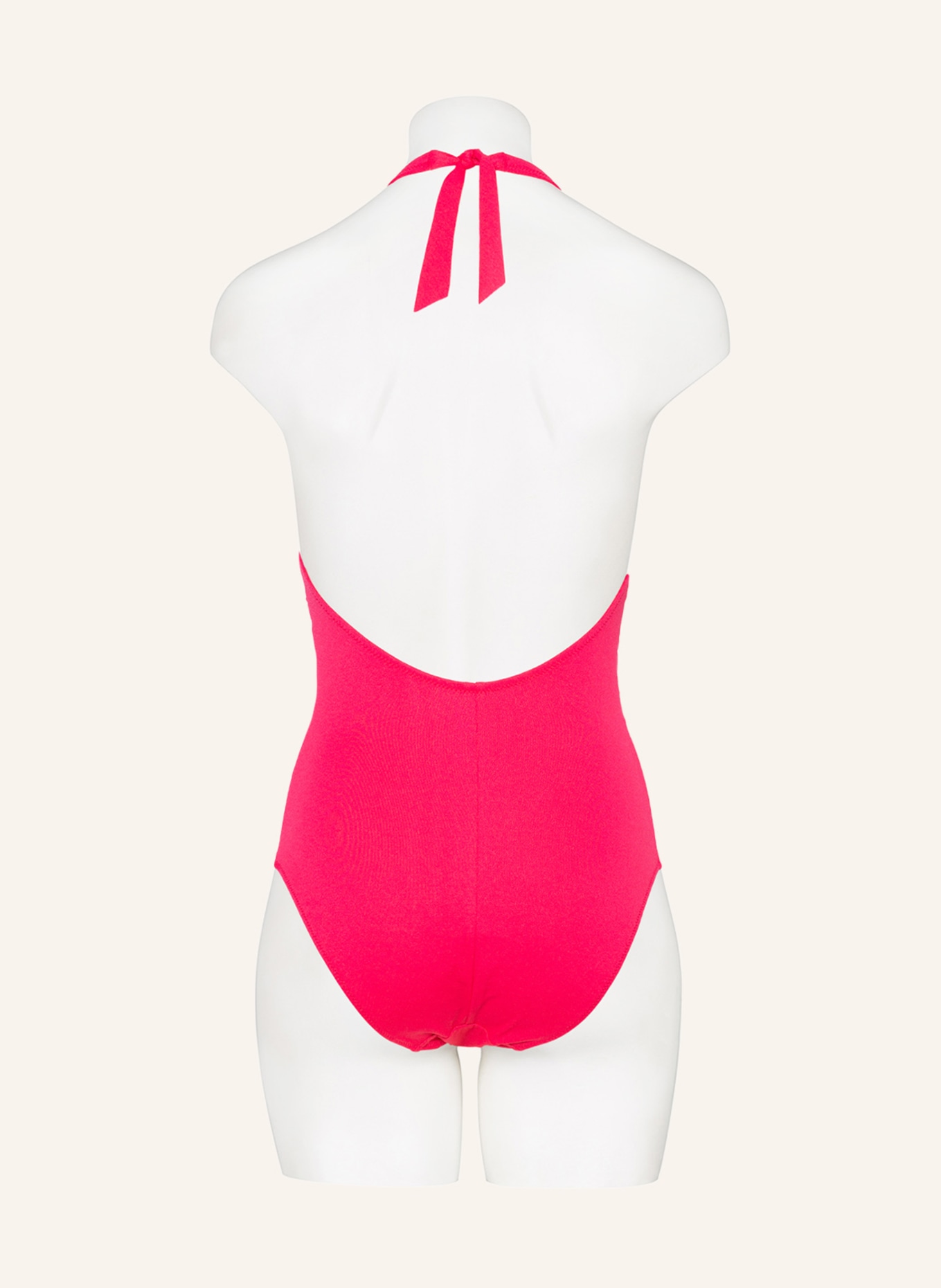 MARIE JO Halter neck swimsuit PAMPLONA , Color: PINK (Image 3)
