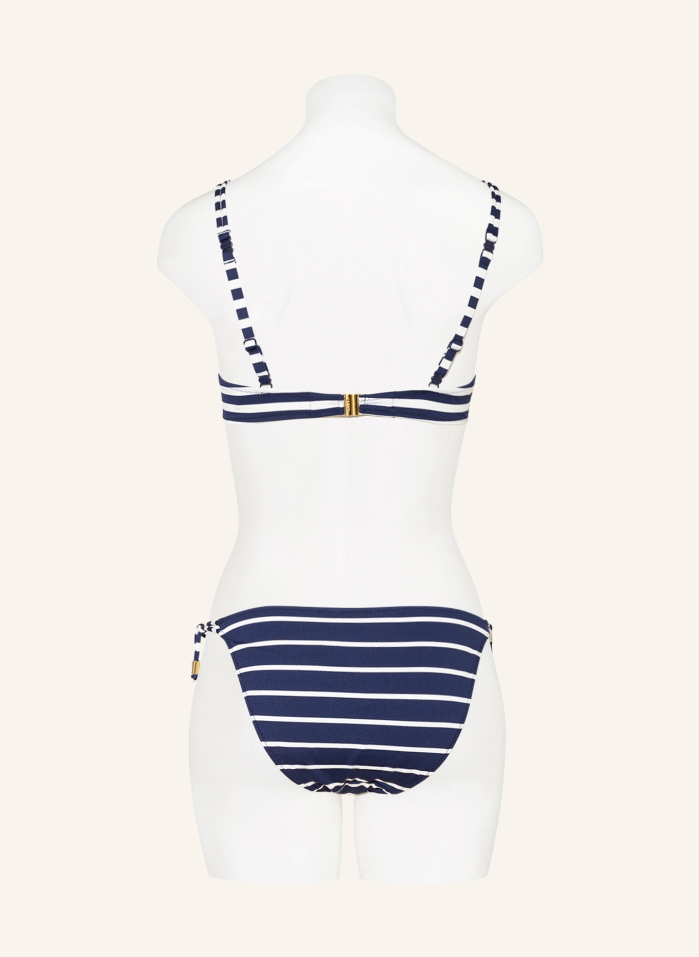 MARIE JO Underwired bikini top CADIZ, Color: DARK BLUE/ WHITE (Image 3)