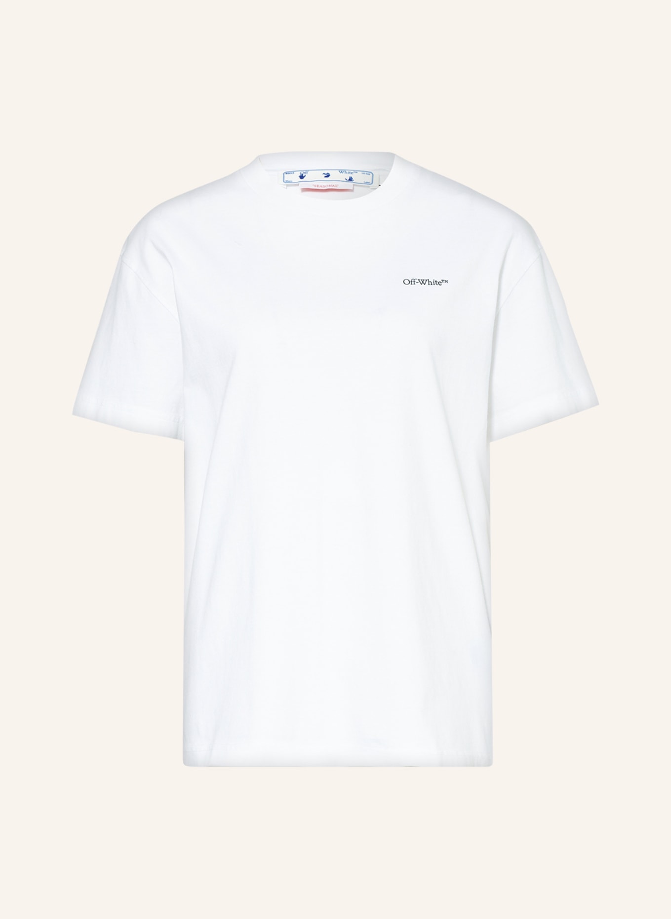 Off-White T-Shirt, Farbe: WEISS/ BLAU/ ORANGE (Bild 1)