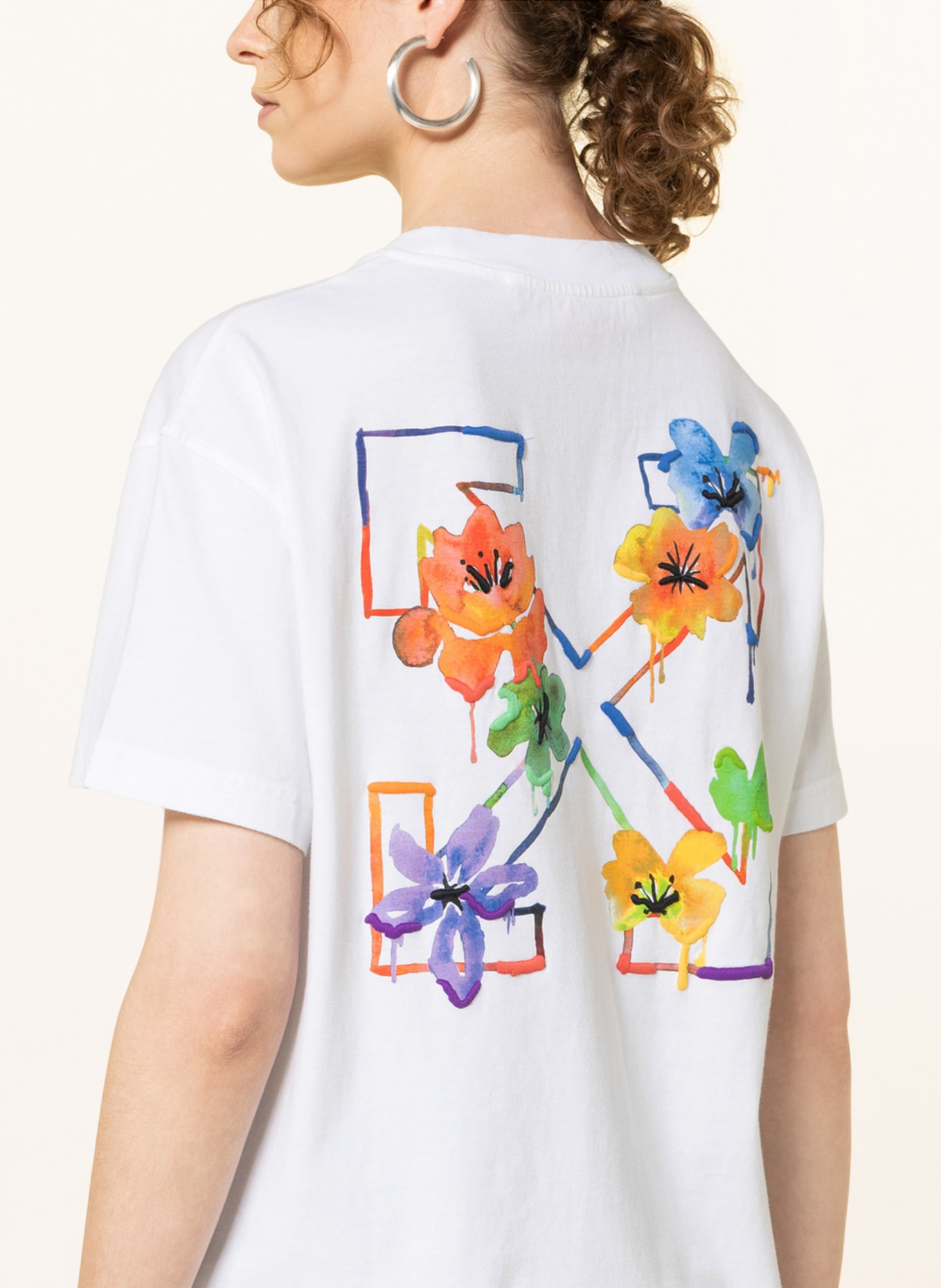 Off-White T-Shirt, Farbe: WEISS/ BLAU/ ORANGE (Bild 4)
