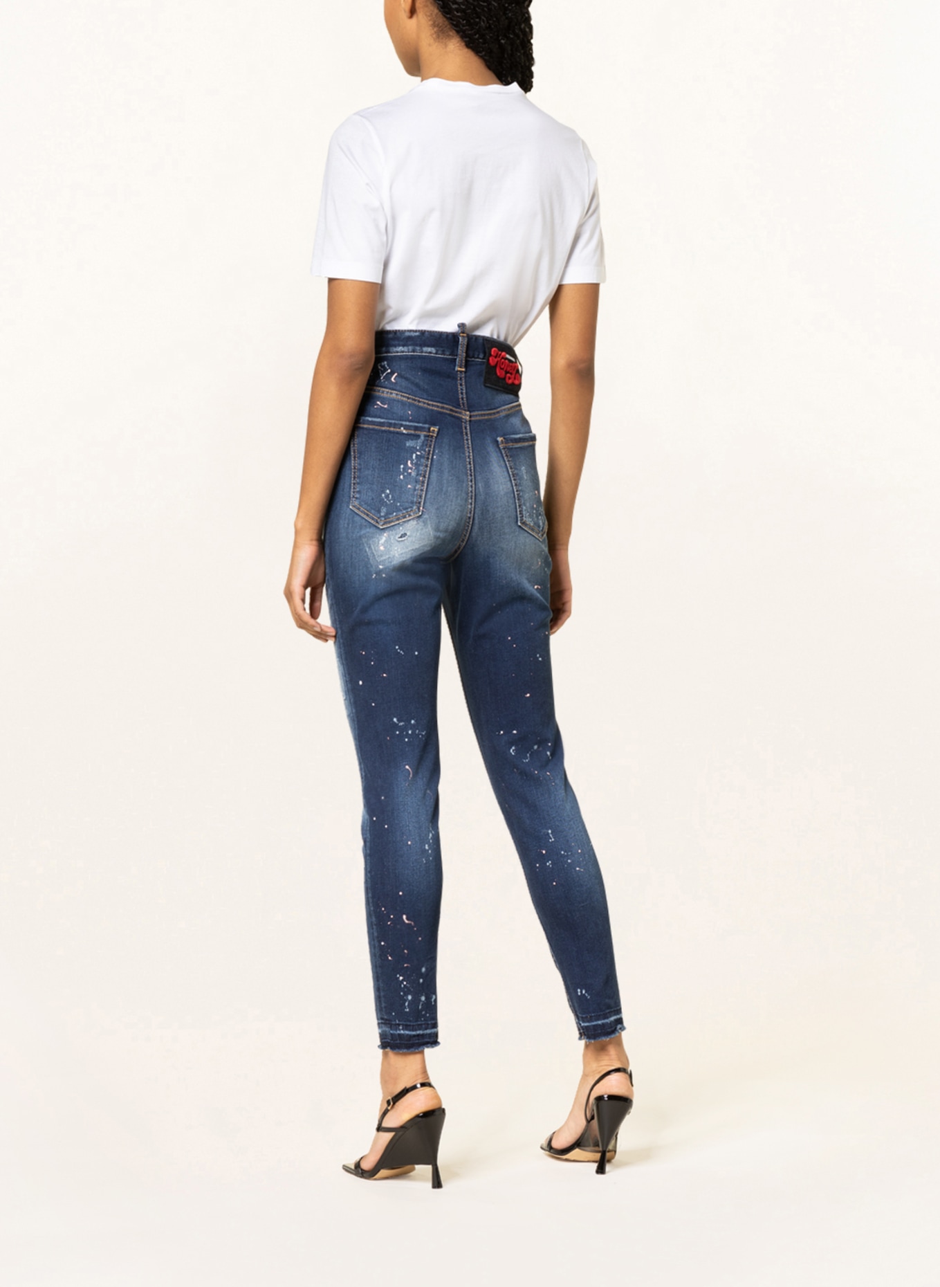 DSQUARED2 Skinny jeans , Color: 470 NAVY BLUE (Image 3)