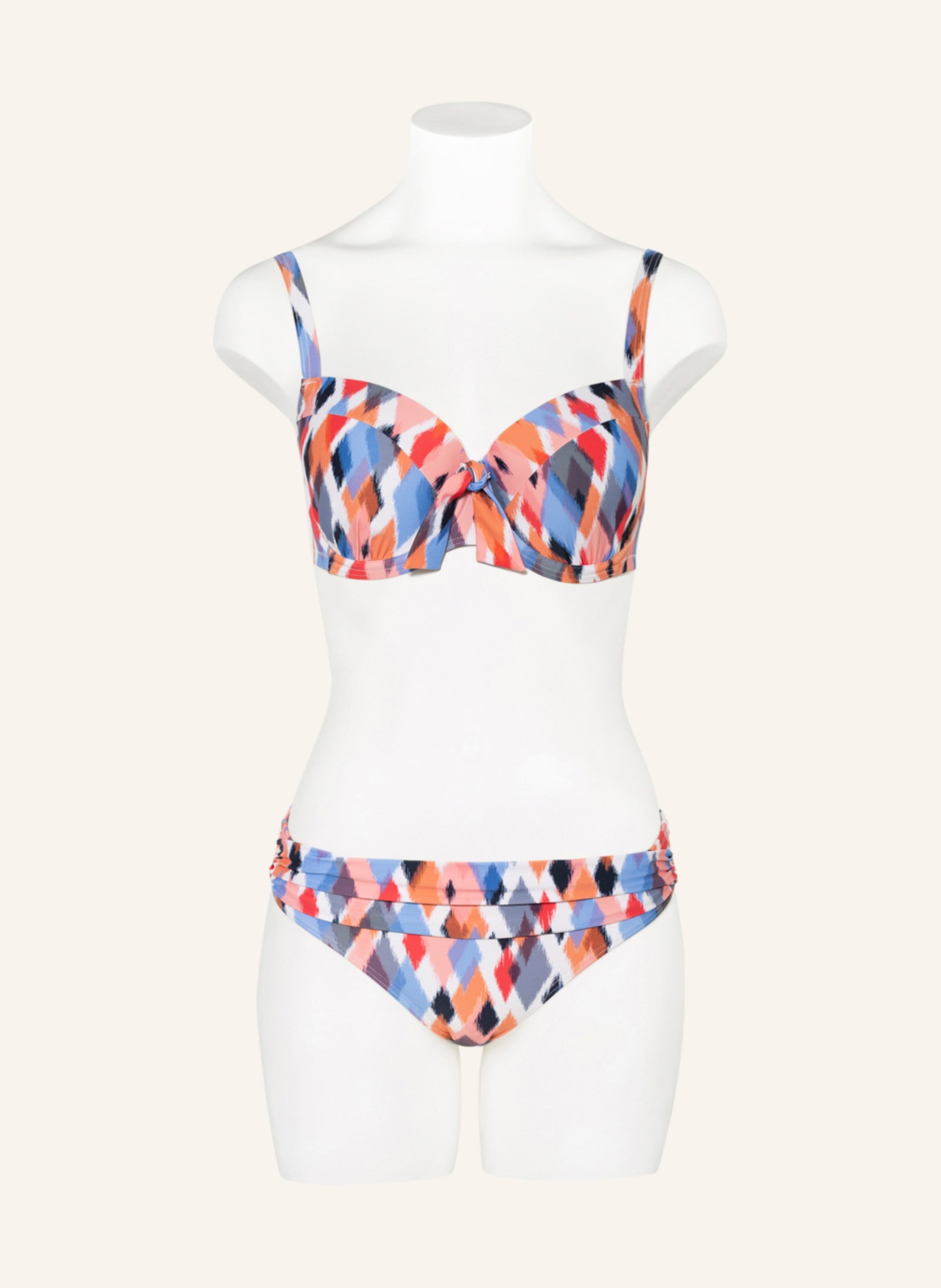 CYELL Bügel-Bikini-Top BEACH BREEZE, Farbe: ORANGE/ WEISS/ BLAU (Bild 2)