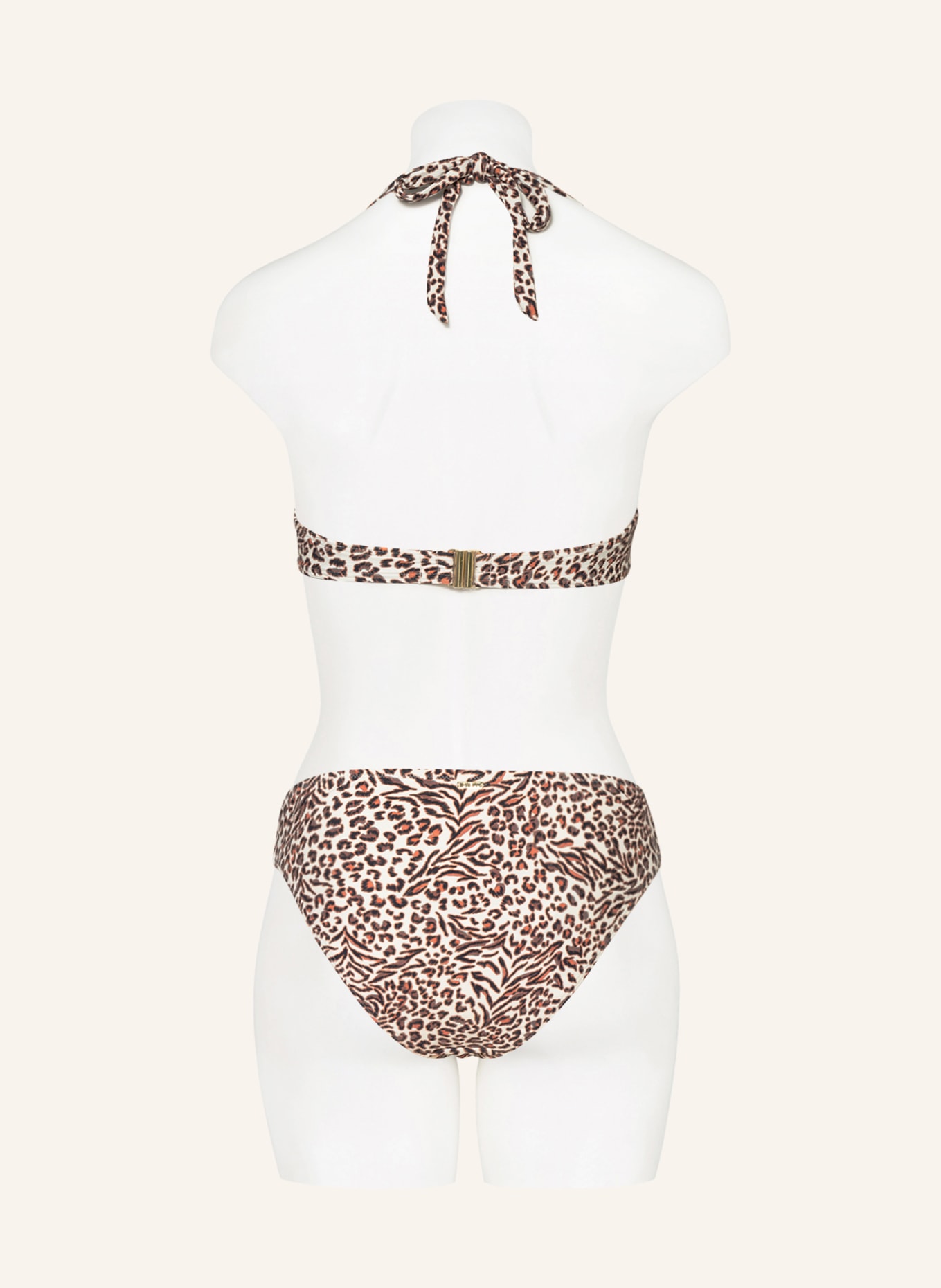 CYELL Underwired bikini top LEOPARD LOVE, Color: ECRU/ DARK BROWN/ ORANGE (Image 3)