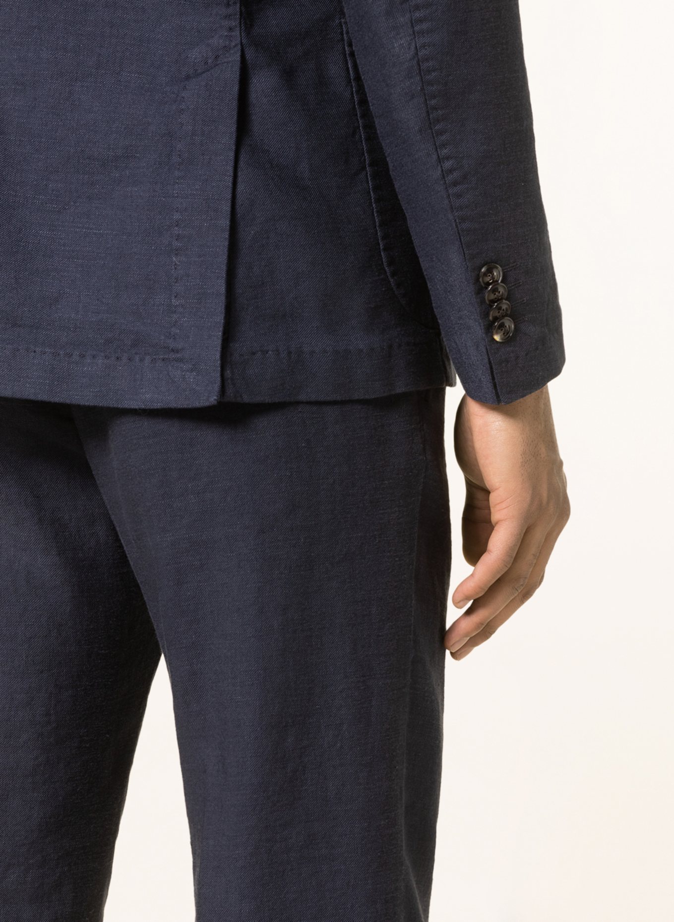 windsor. Suit jacket GIRO extra slim fit with linen: 410 Navy 410