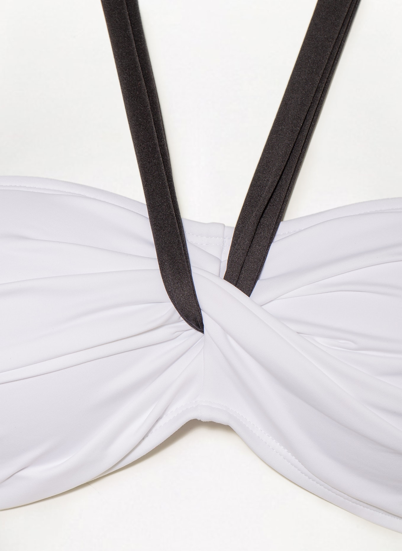 LAUREN RALPH LAUREN Bandeau bikini top BEL AIR , Color: WHITE/ BLACK (Image 5)