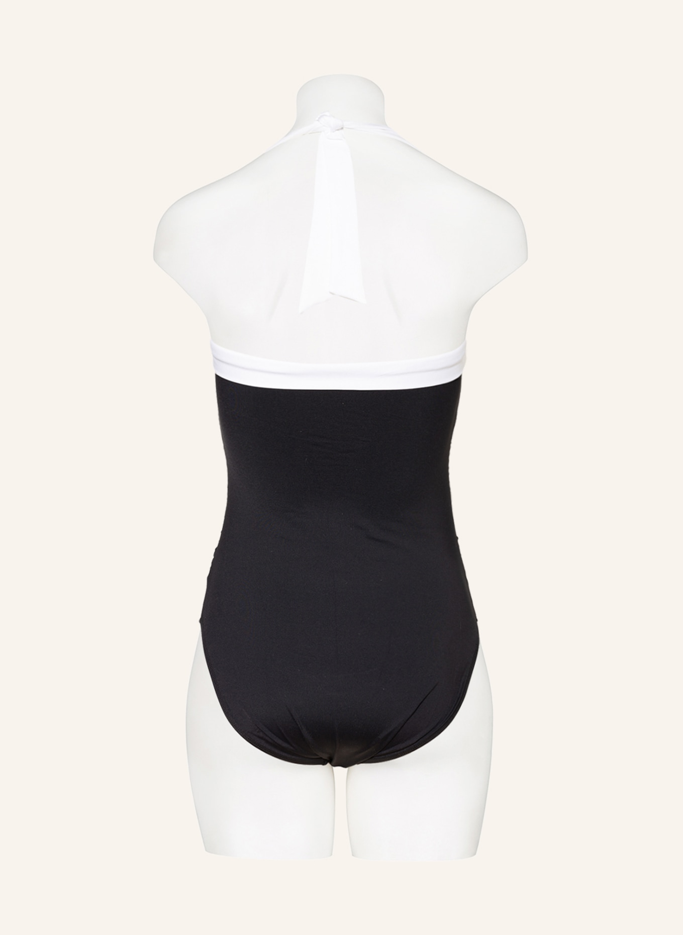 LAUREN RALPH LAUREN Halter neck swimsuit BEL AIR , Color: BLACK/ WHITE (Image 3)