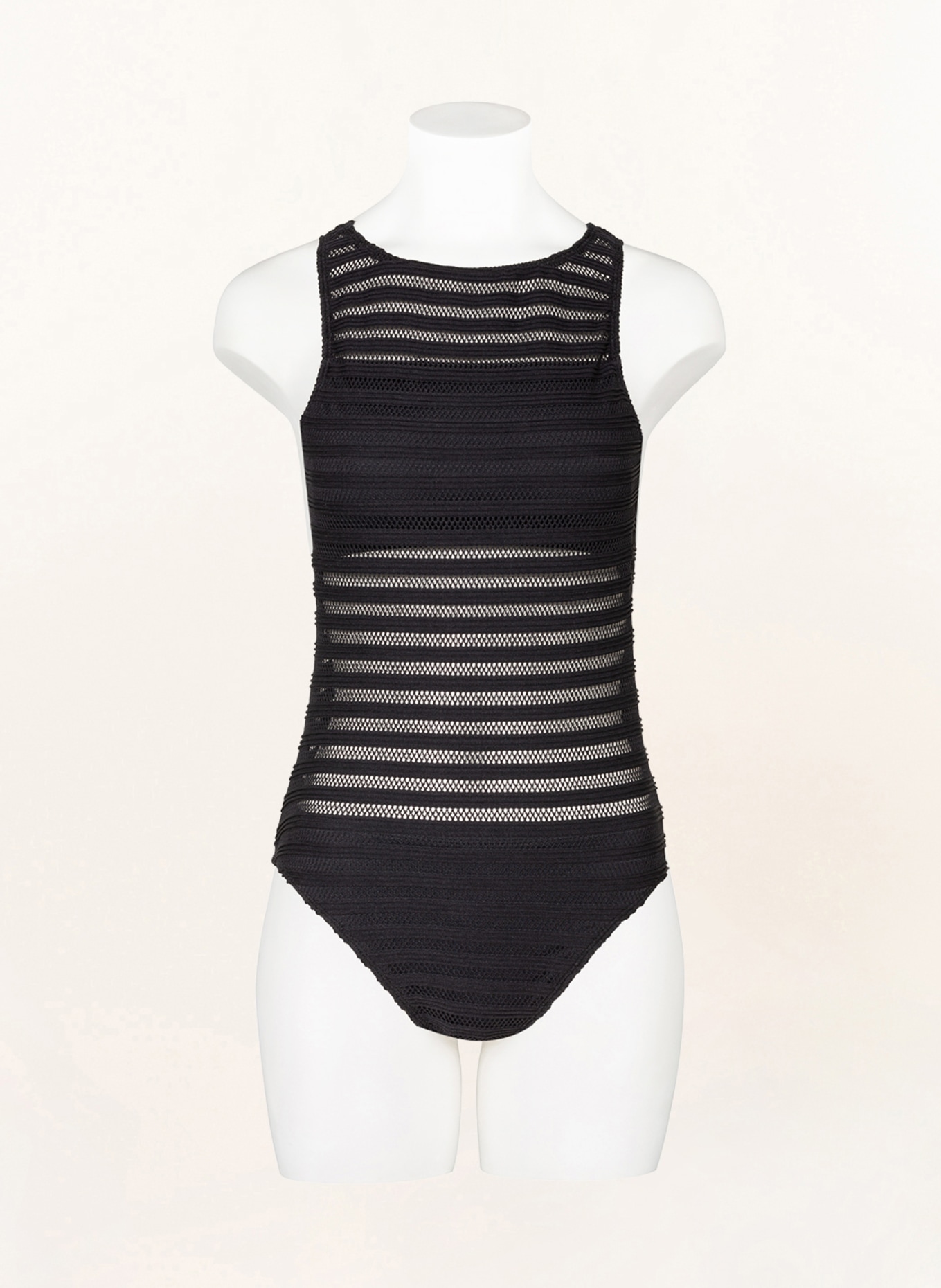 LAUREN RALPH LAUREN Swimsuit OTTOMAN STRIPE, Color: BLACK (Image 2)