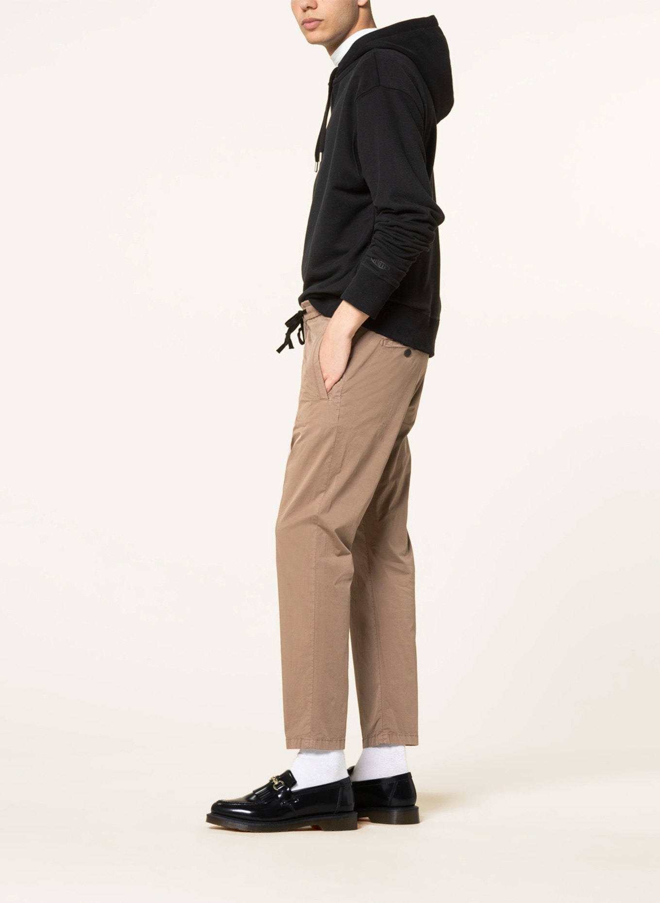 DRYKORN Spodnie JEGER w stylu dresowym extra slim fit , Kolor: JASNOBRĄZOWY (Obrazek 4)