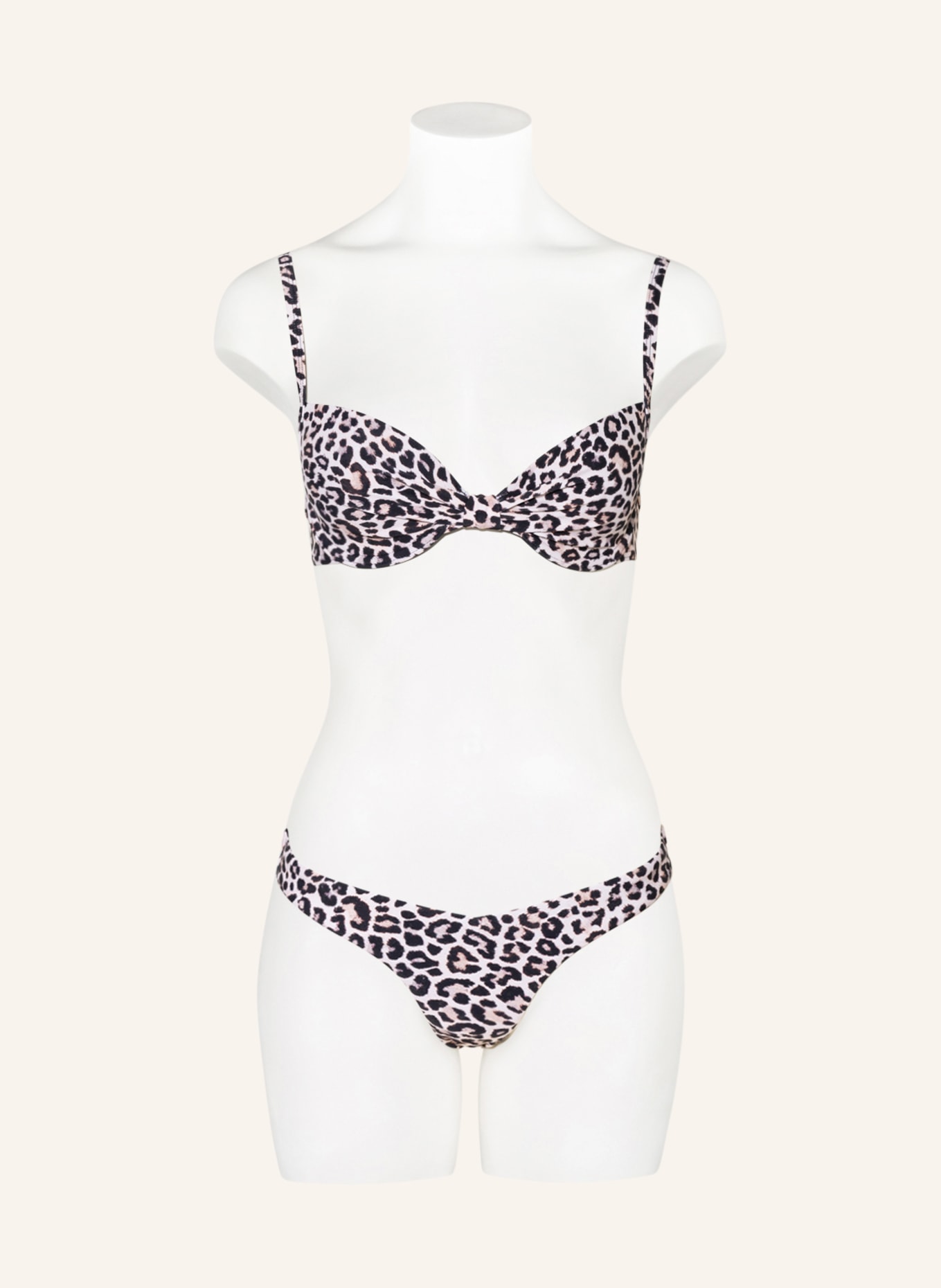 Hot Stuff Underwired bikini top, Color: CREAM/ BEIGE/ BLACK (Image 2)