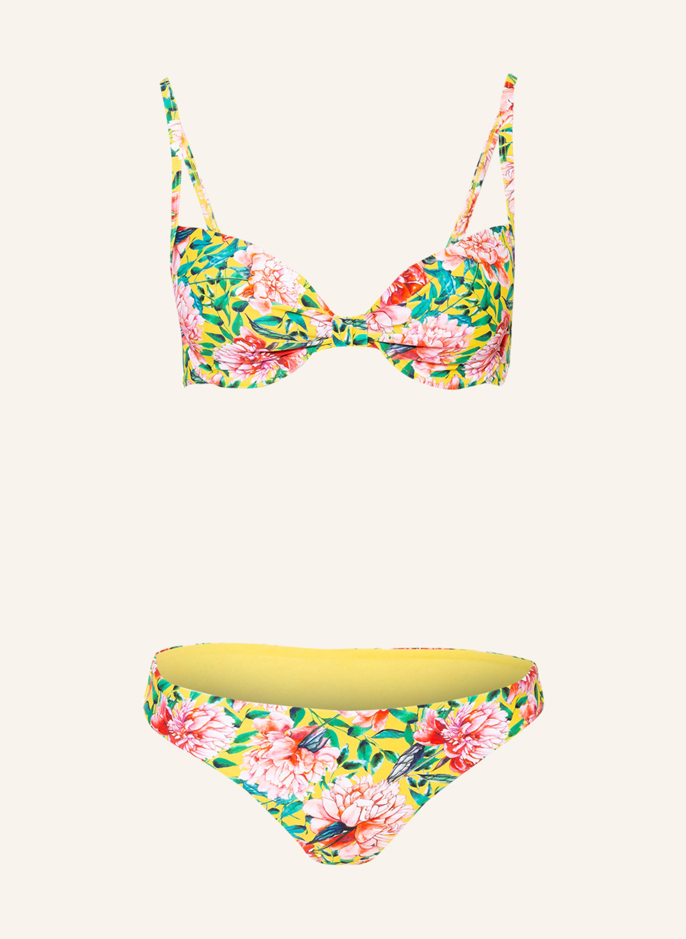 Hot Stuff Underwired bikini, Color: YELLOW/ ORANGE/ GREEN (Image 1)