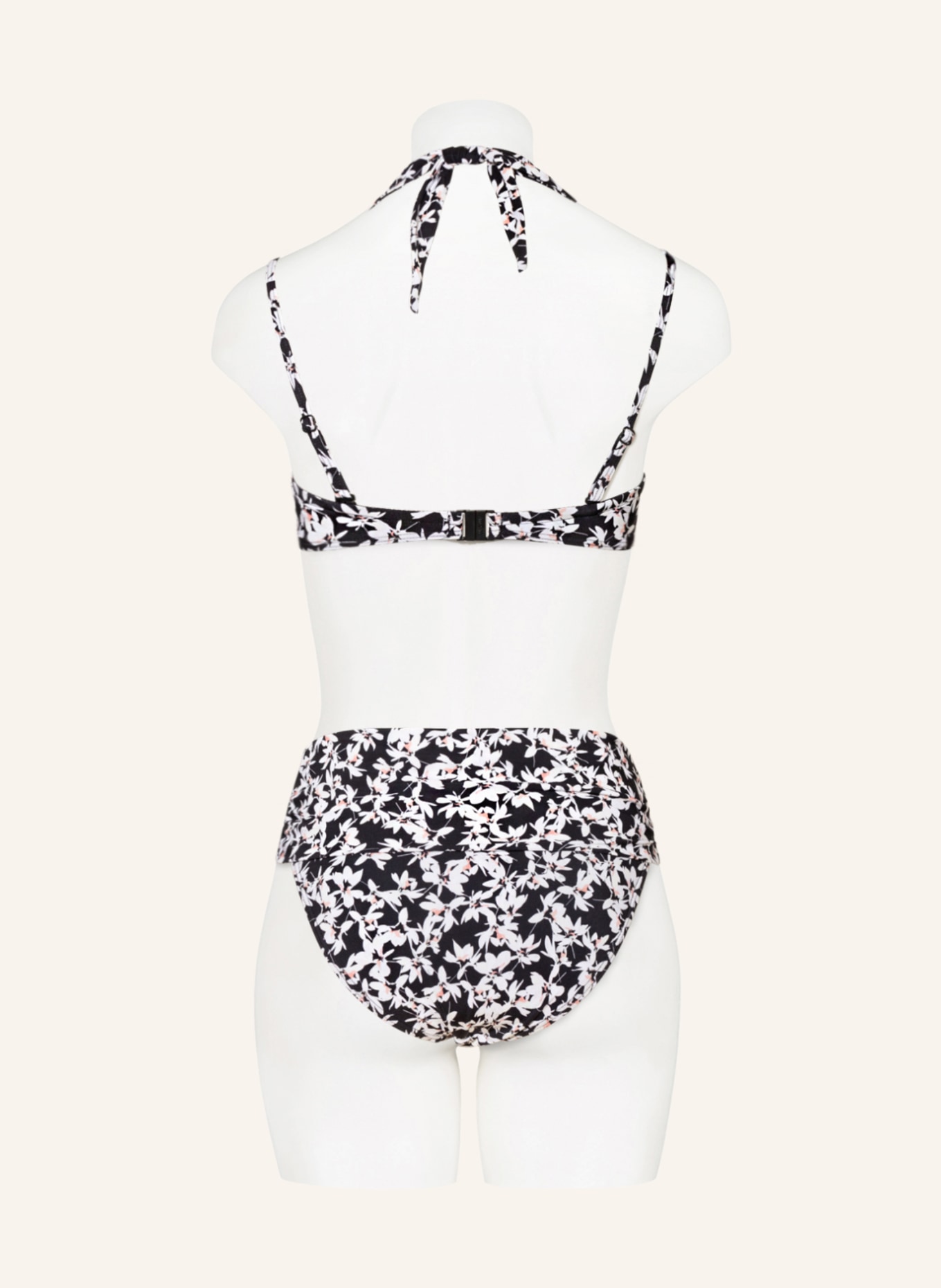 WOW Bandeau bikini top, Color: BLACK/ WHITE (Image 3)