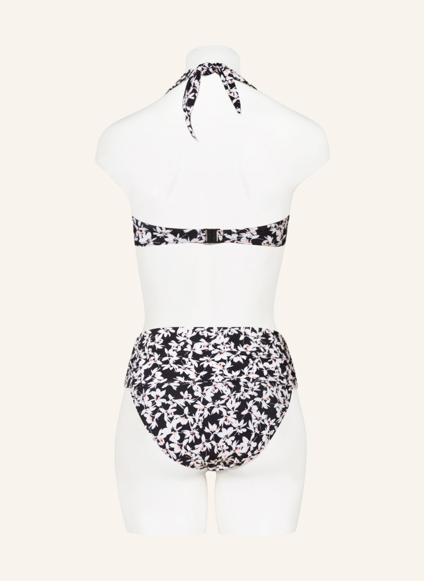 WOW Bandeau bikini top, Color: BLACK/ WHITE (Image 5)