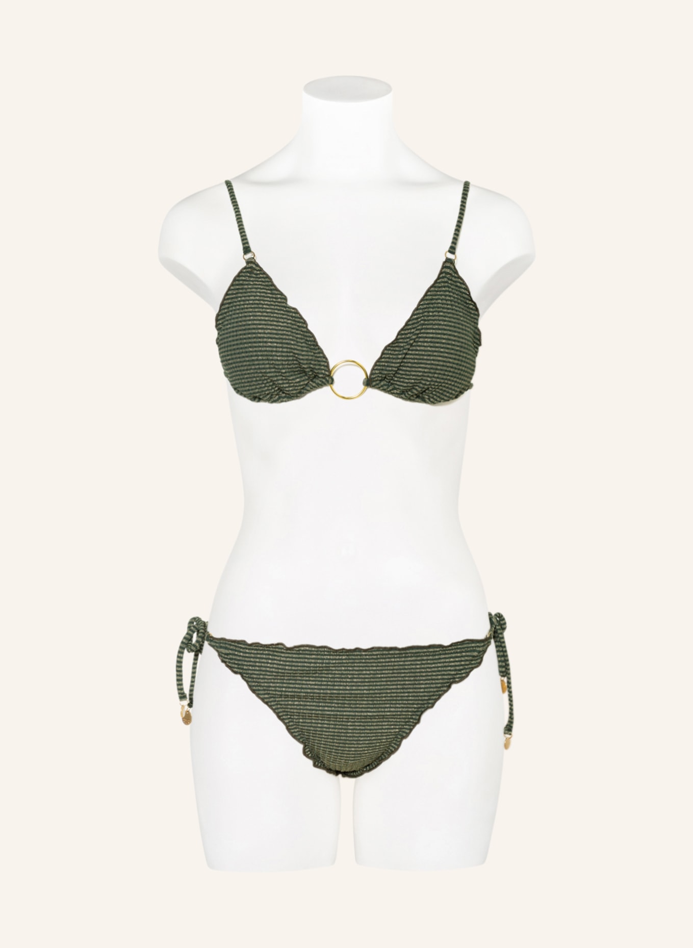 BANANA MOON COUTURE Triangel-Bikini-Top AKO NIRINA , Farbe: KHAKI (Bild 2)