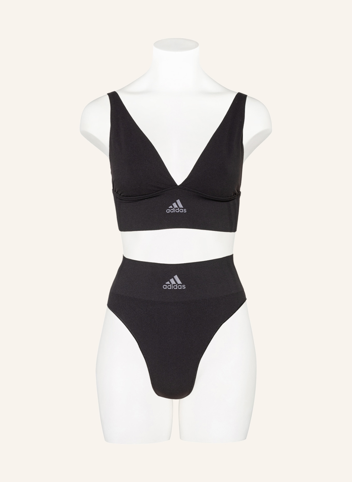 adidas 2-pack high-waisted briefs , Color: BLACK (Image 2)