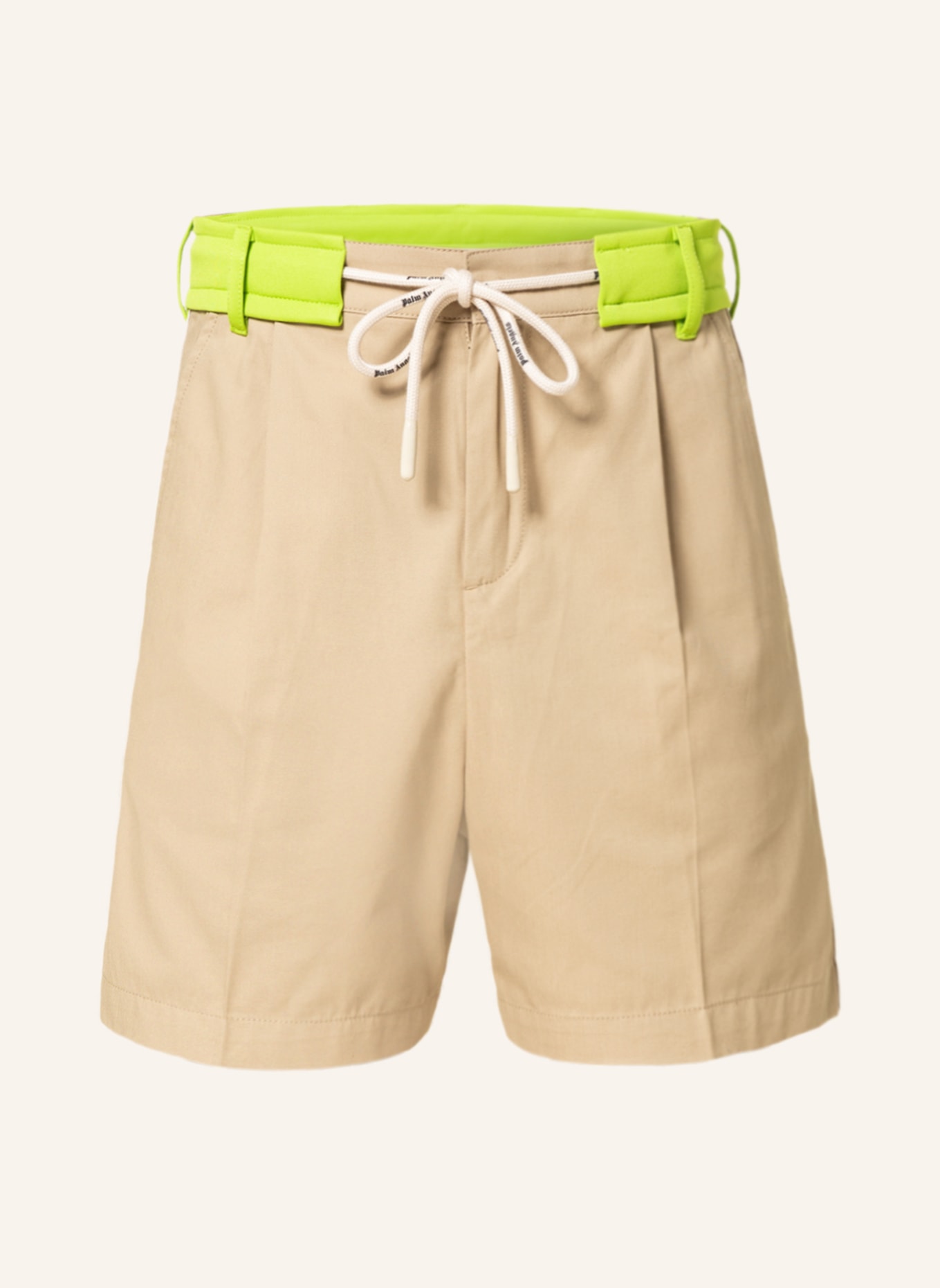 Palm Angels Shorts with tuxedo stripes, Color: BEIGE (Image 1)