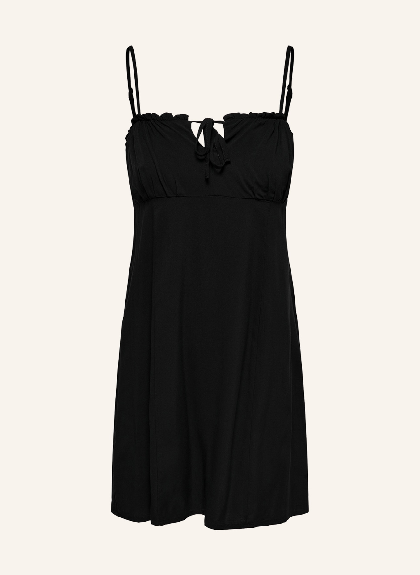 ONLY Dress with ruffles, Color: BLACK (Image 1)