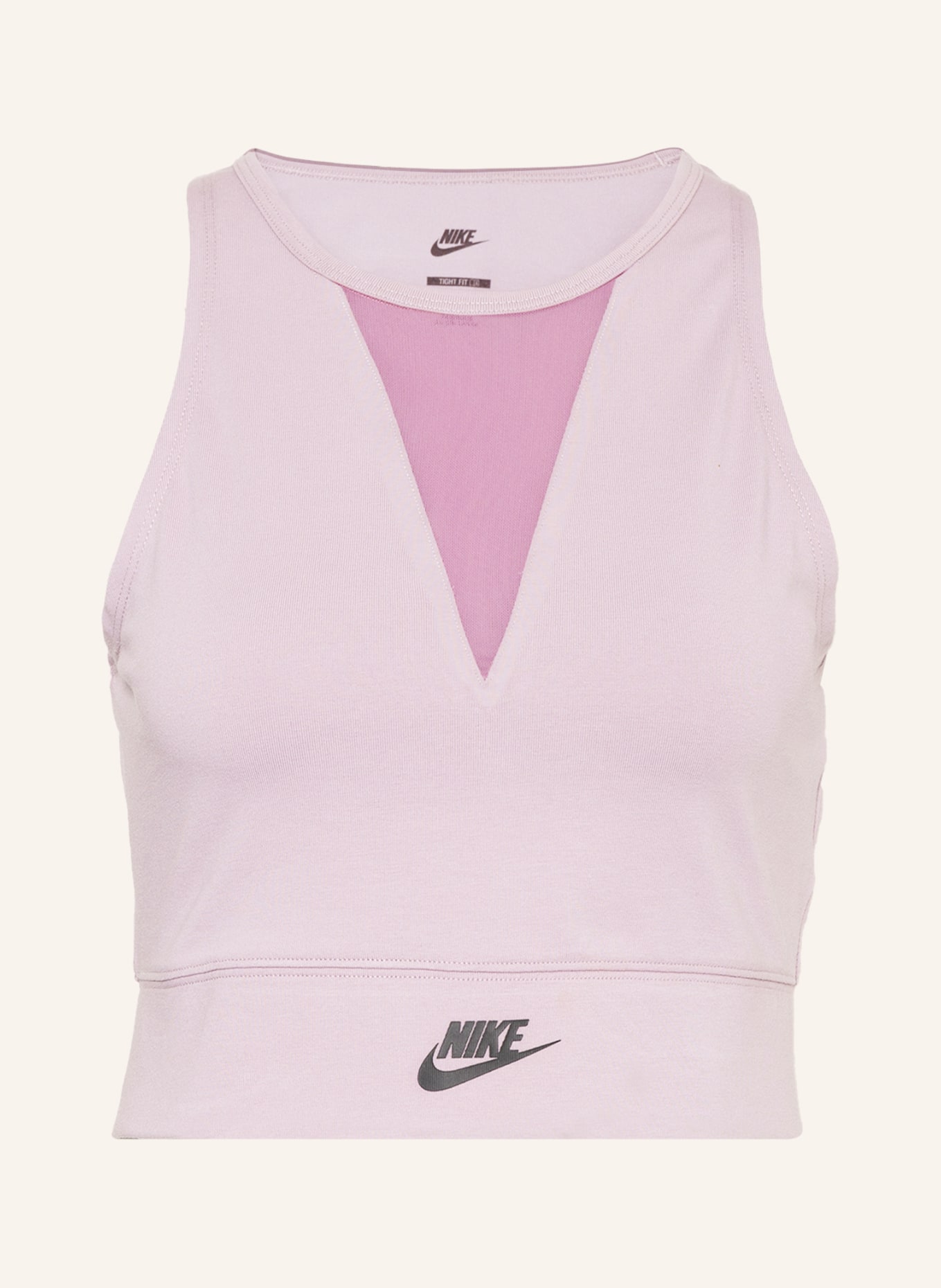 Nike Crop top SPORTSWEAR se síťovinou, Barva: SVĚTLE FIALOVÁ (Obrázek 1)