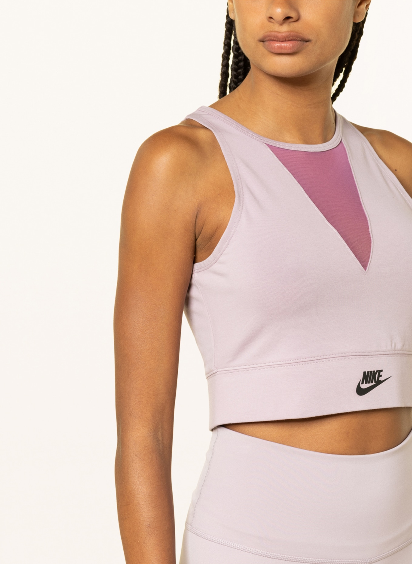 Nike Krótki top SPORTSWEAR z siateczką, Kolor: JASNOFIOLETOWY (Obrazek 4)