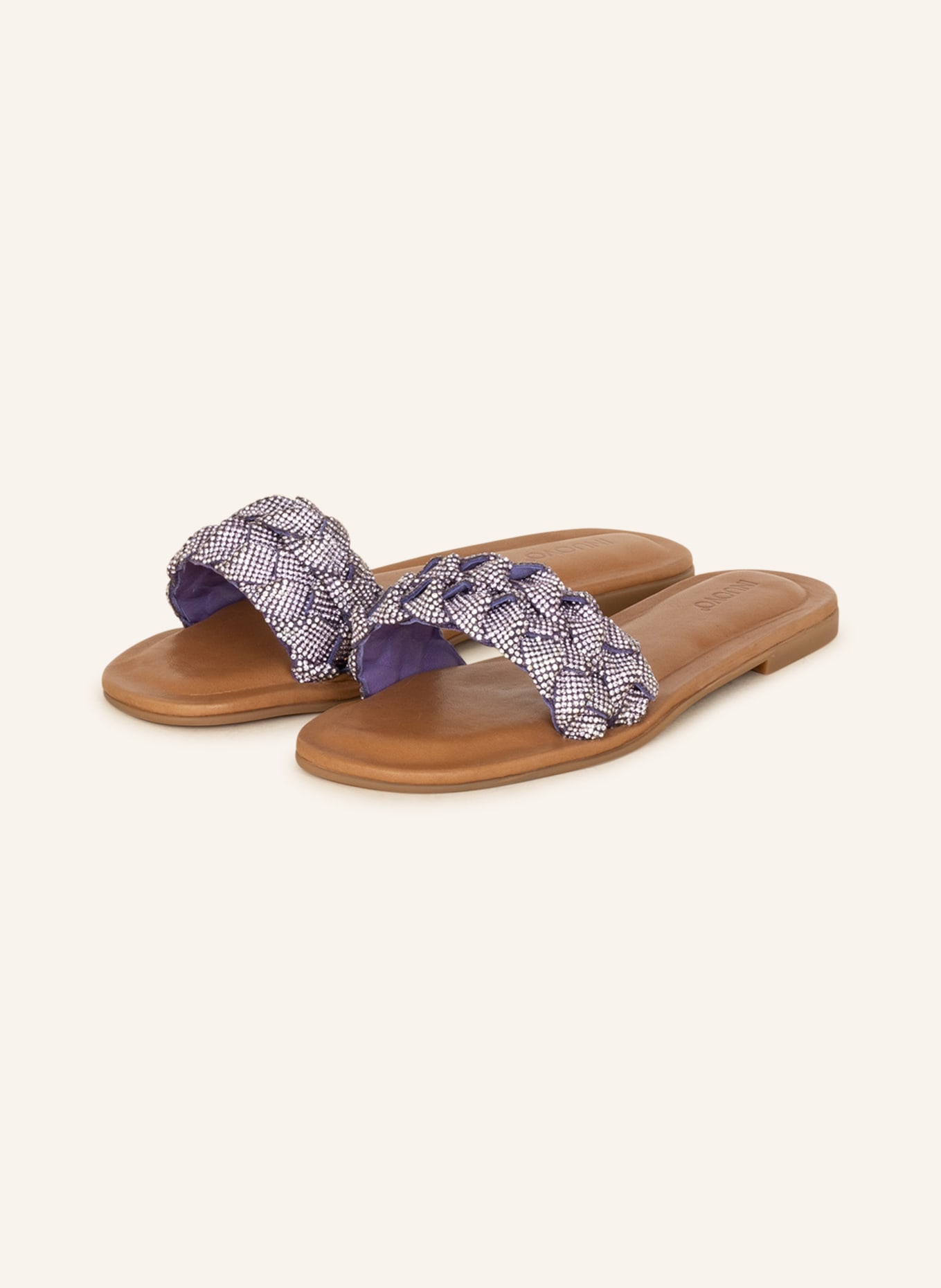 INUOVO Slides with decorative gems, Color: LIGHT PURPLE (Image 1)