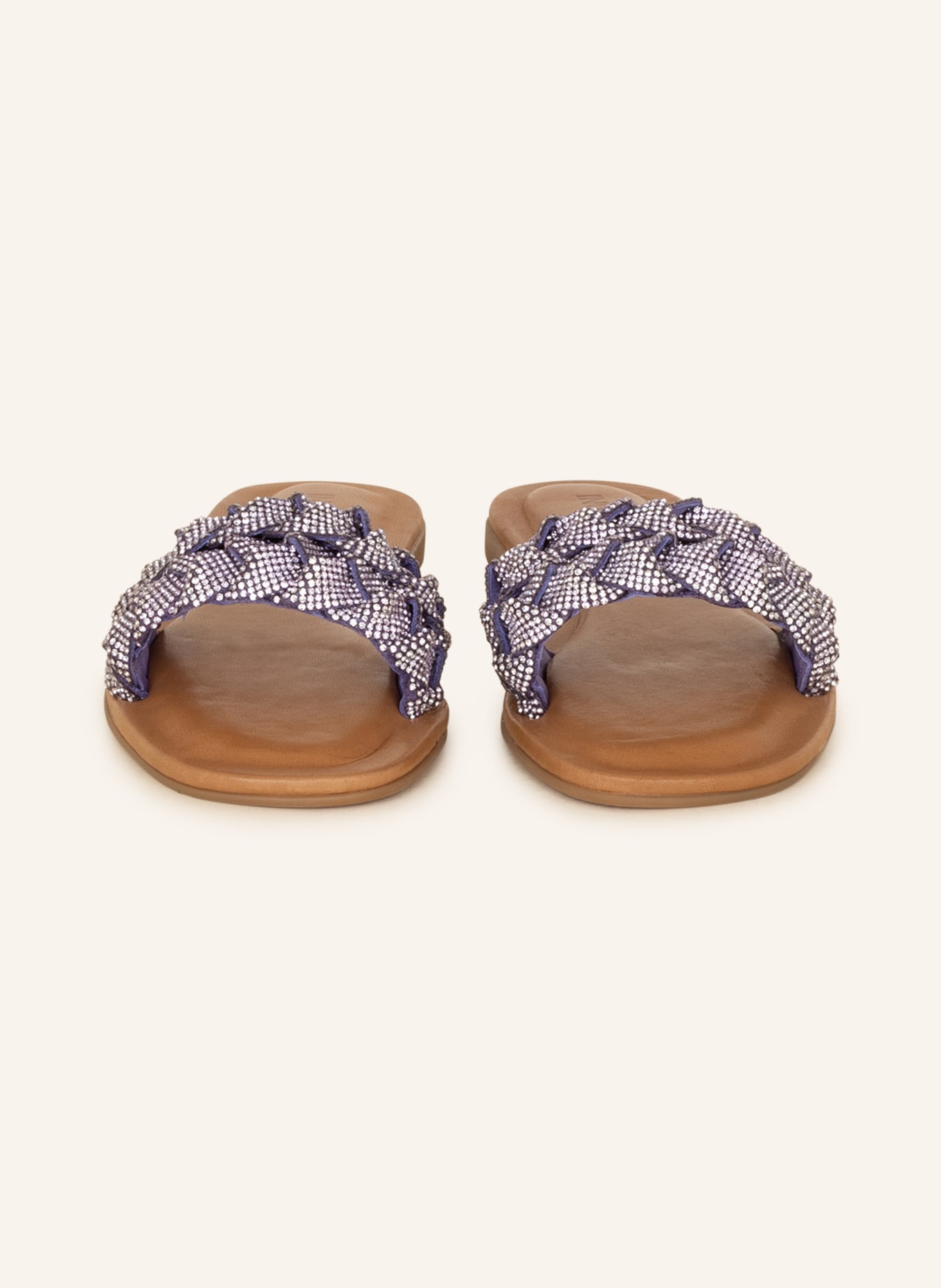 INUOVO Slides with decorative gems, Color: LIGHT PURPLE (Image 3)