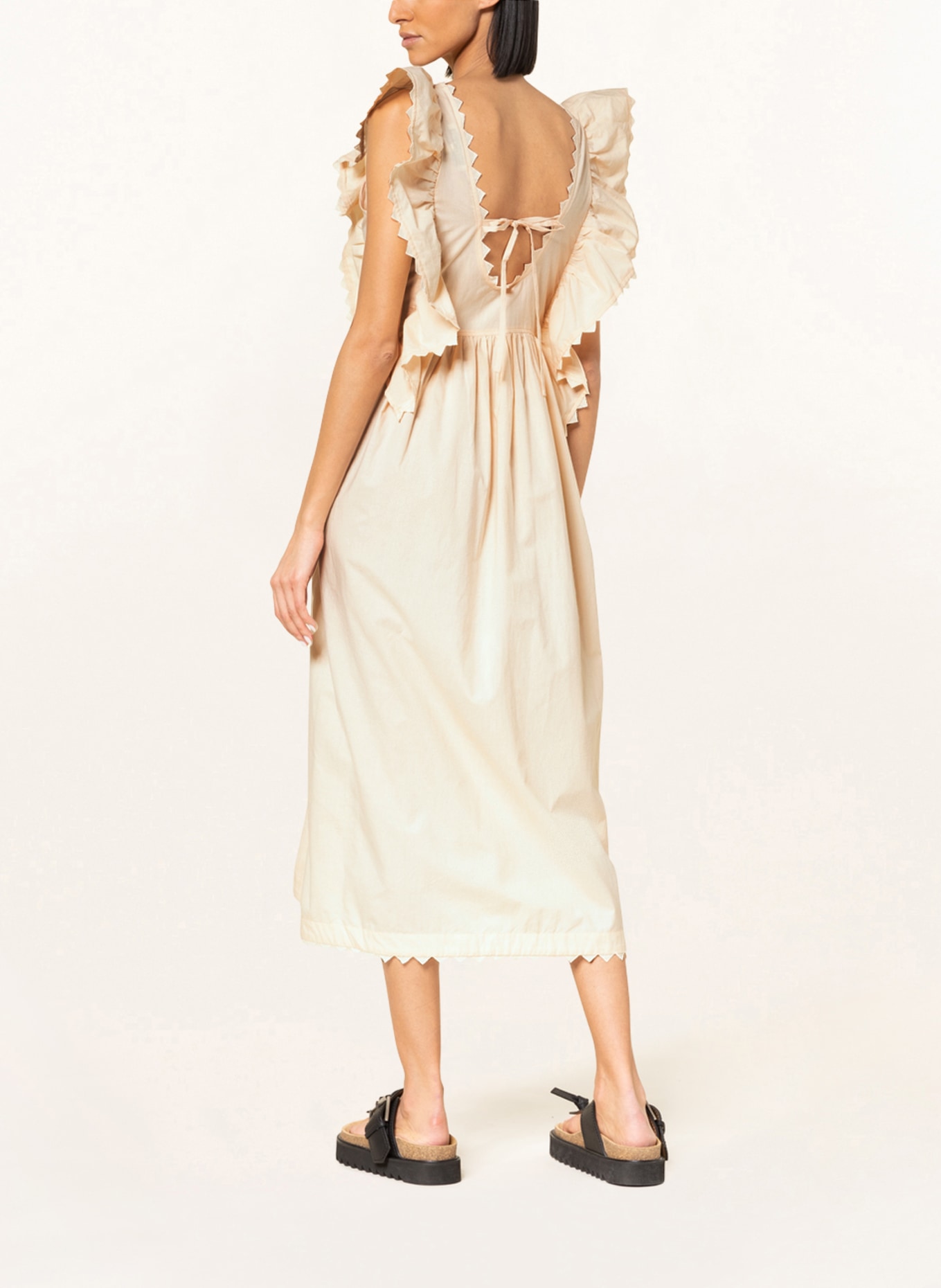 MUNTHE Kleid mit Volants, Farbe: CREME (Bild 3)