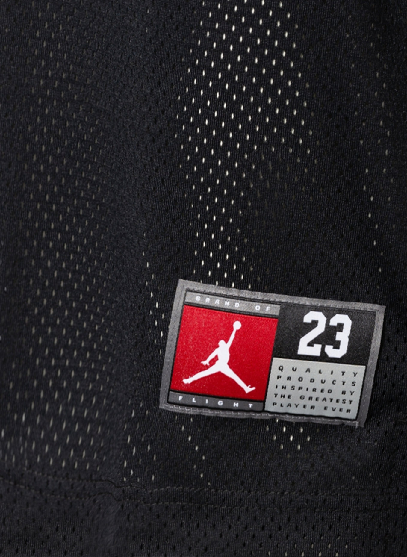 JORDAN Tank top JORDAN 23 z siateczki: CZARNY / CZERWONY