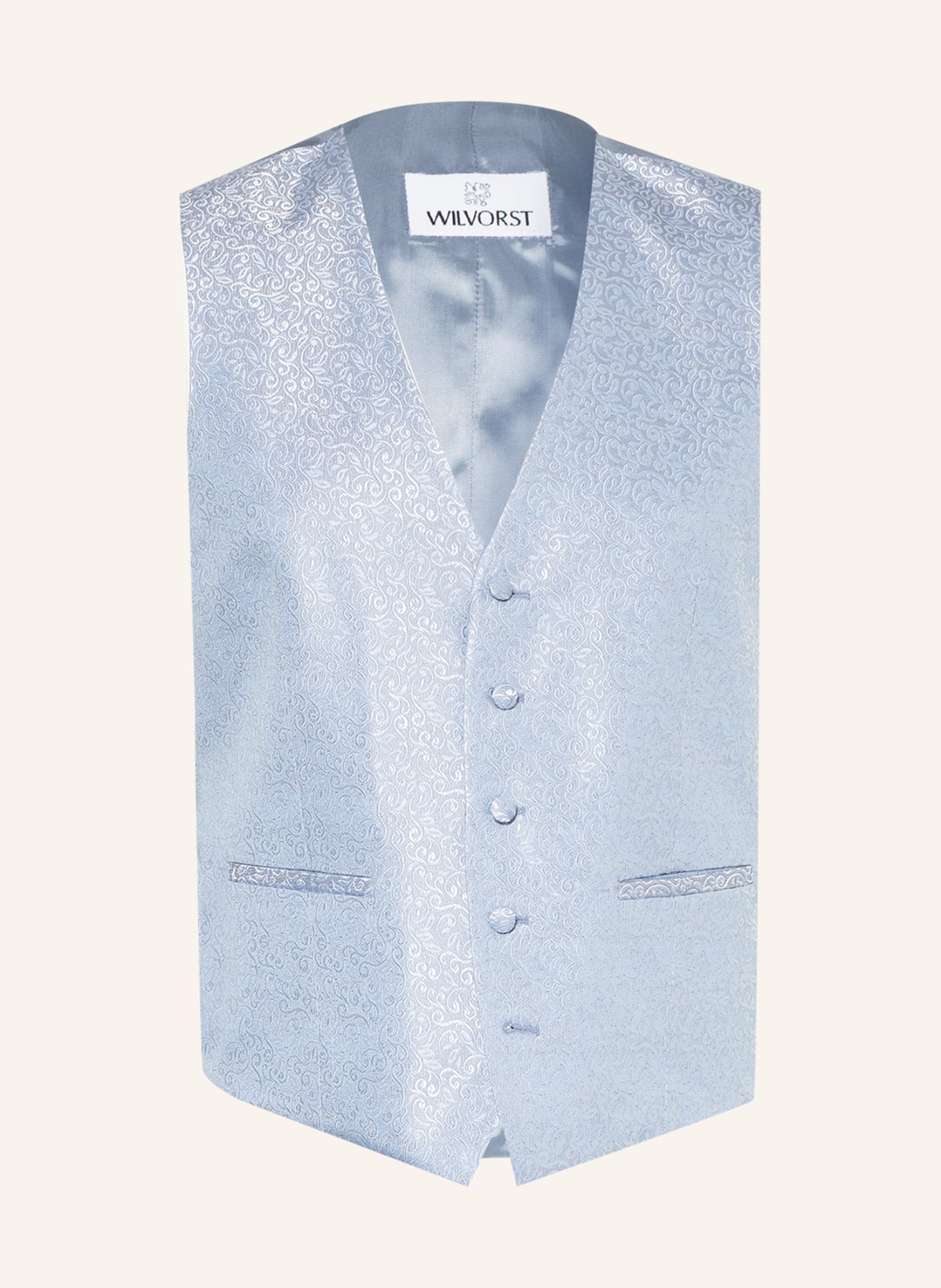 WILVORST Suit vest extra slim fit, Color: LIGHT BLUE (Image 1)