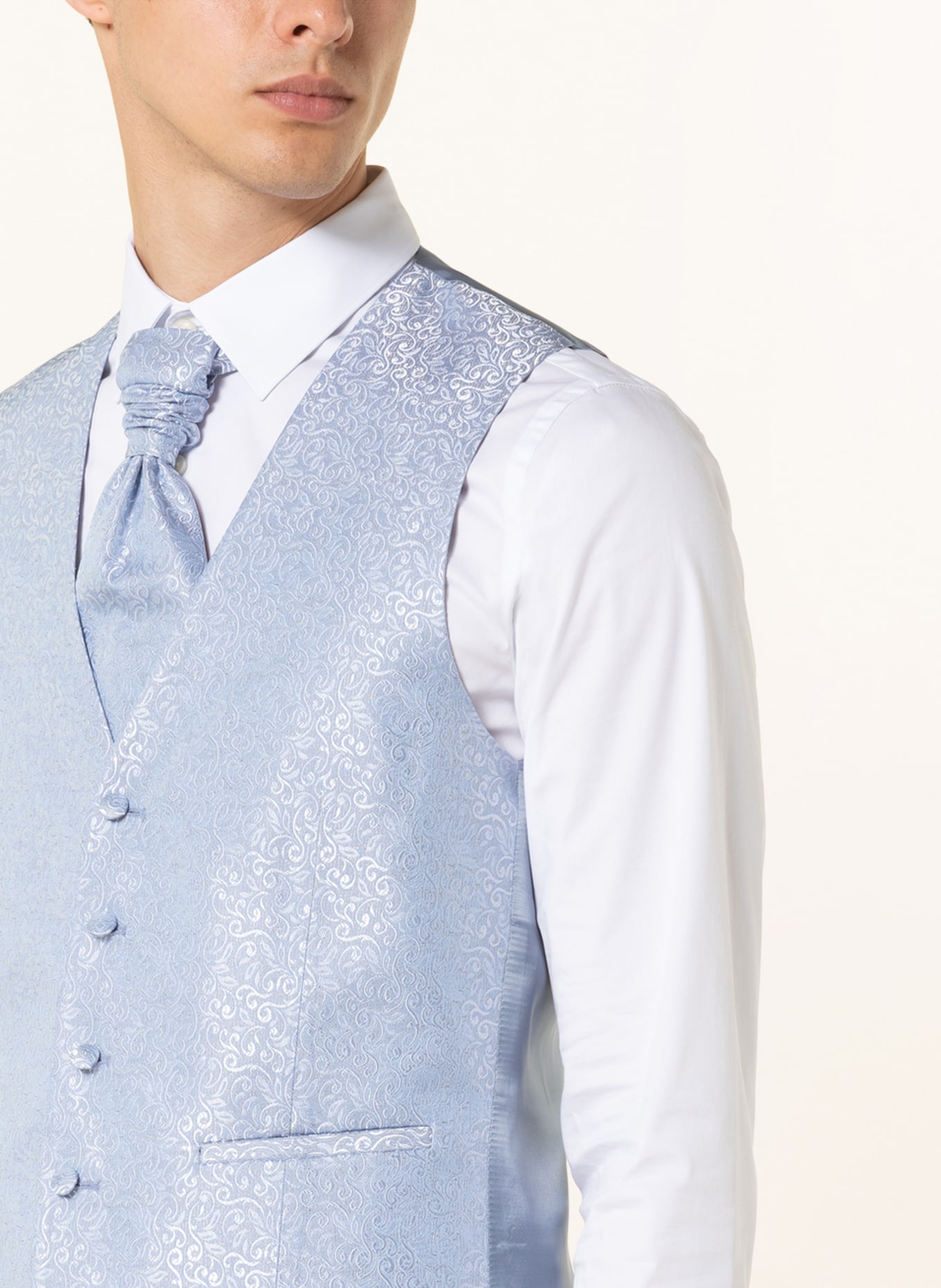 WILVORST Suit vest extra slim fit, Color: LIGHT BLUE (Image 5)
