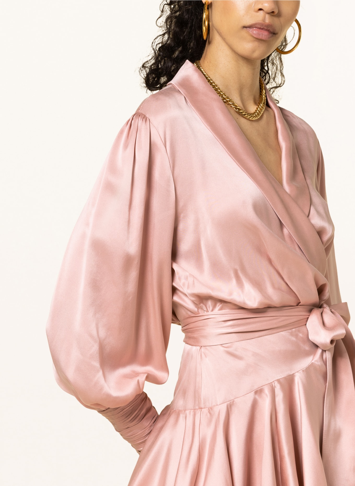 ZIMMERMANN Wickelkleid aus Seide, Farbe: ROSÉ (Bild 4)