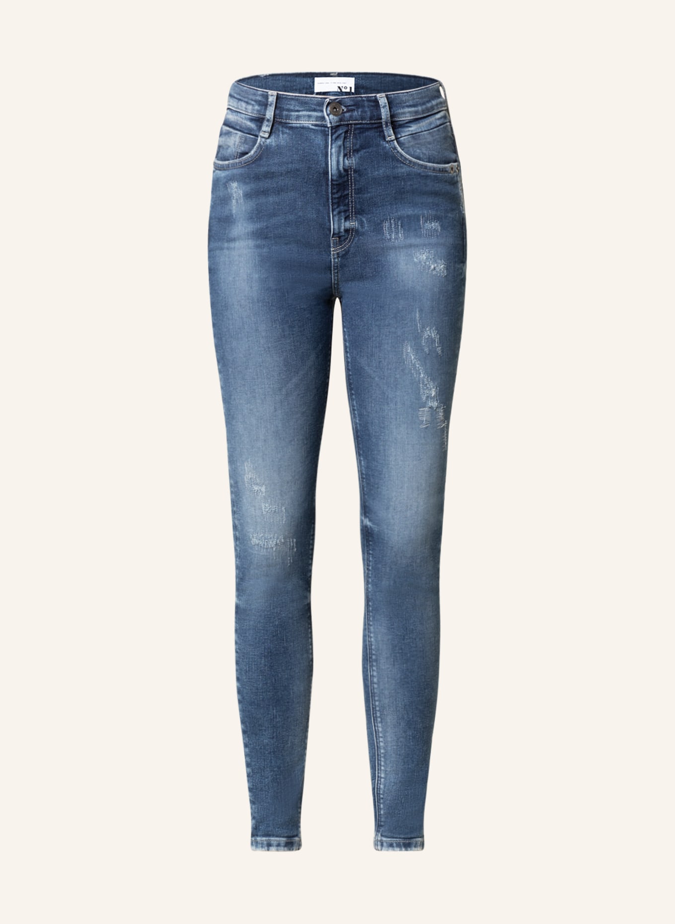 N°1 Skinny Jeans, Farbe: D517 destroyed blue (Bild 1)