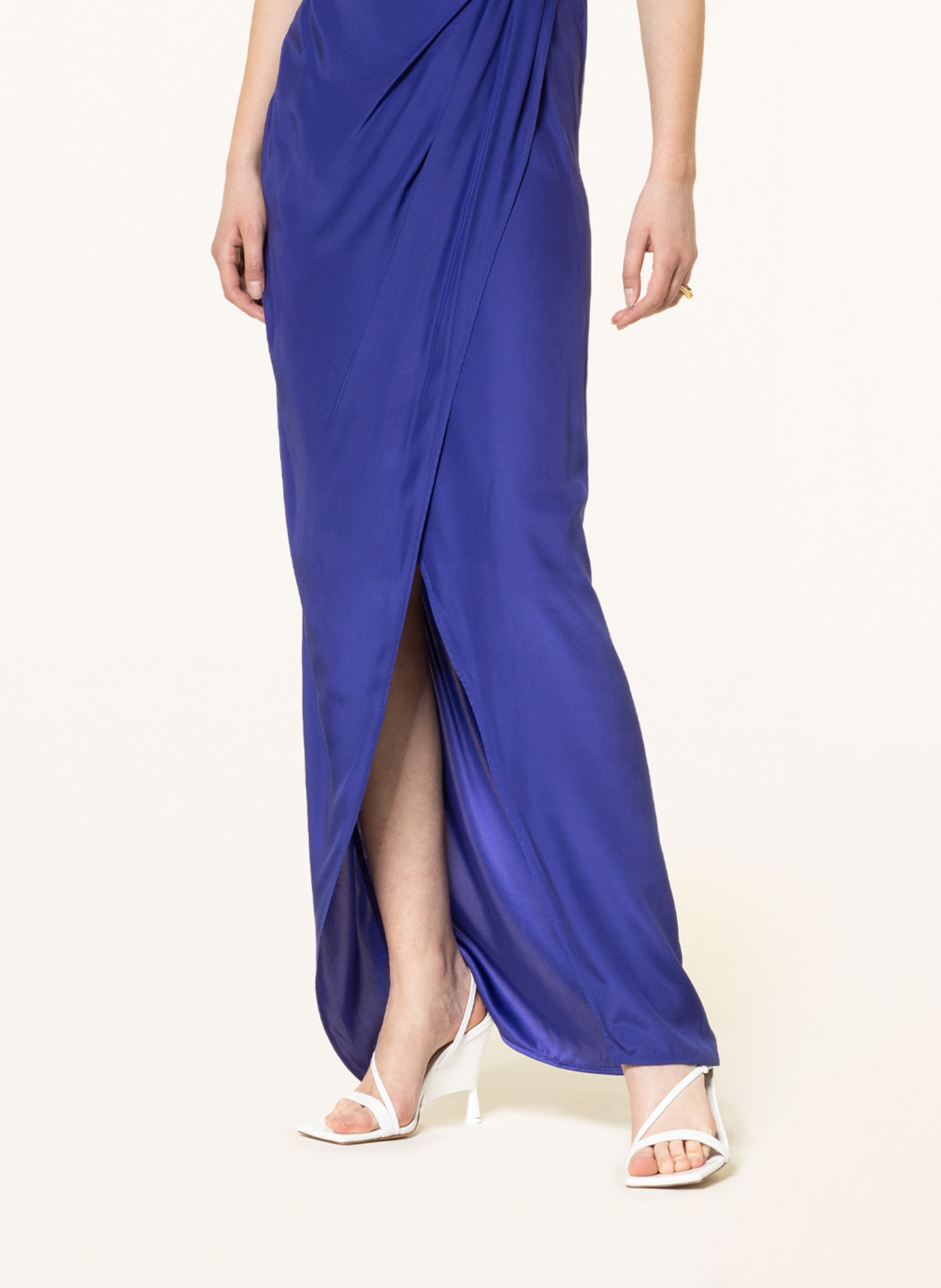 GAUGE81 Silk dress LICA, Color: DARK BLUE (Image 5)